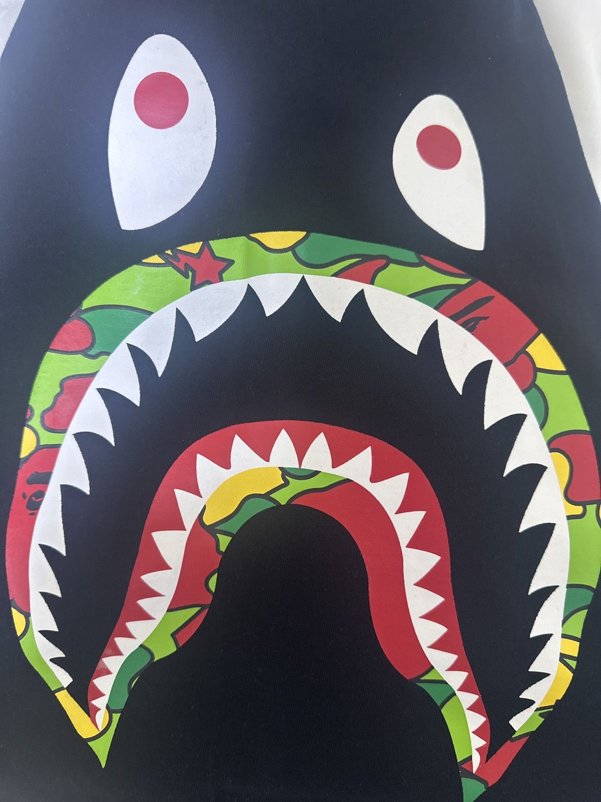 Bape BAPE Color Camo Side Shark Tee Black – Size M – Brand New Size US M / EU 48-50 / 2 - 8 Thumbnail