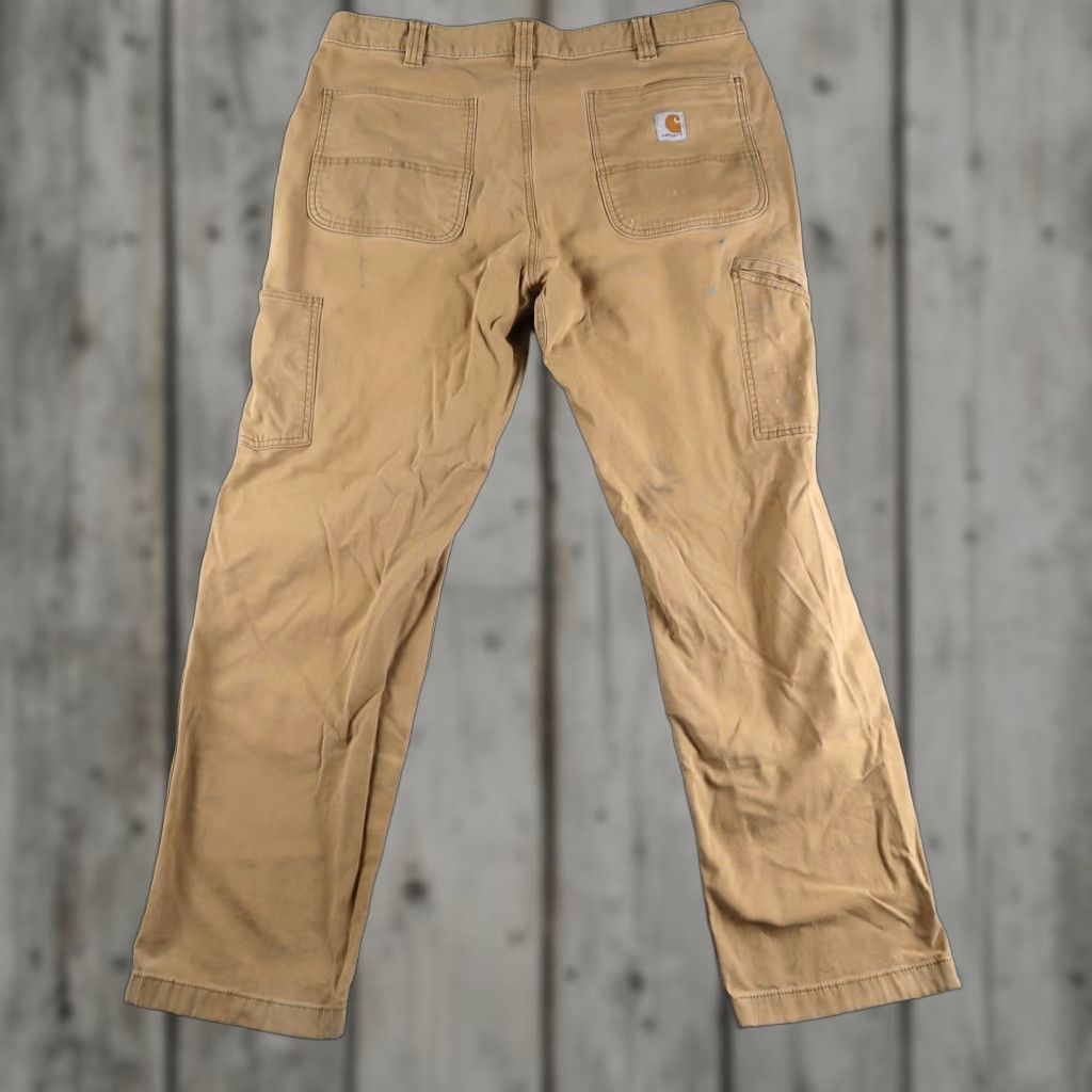Carhartt VINTAGE Carhartt Double Knee Carpenter Pants Mens 38x32 Khaki Canvas Workwear Size US 38 / EU 54 - 1 Thumbnail