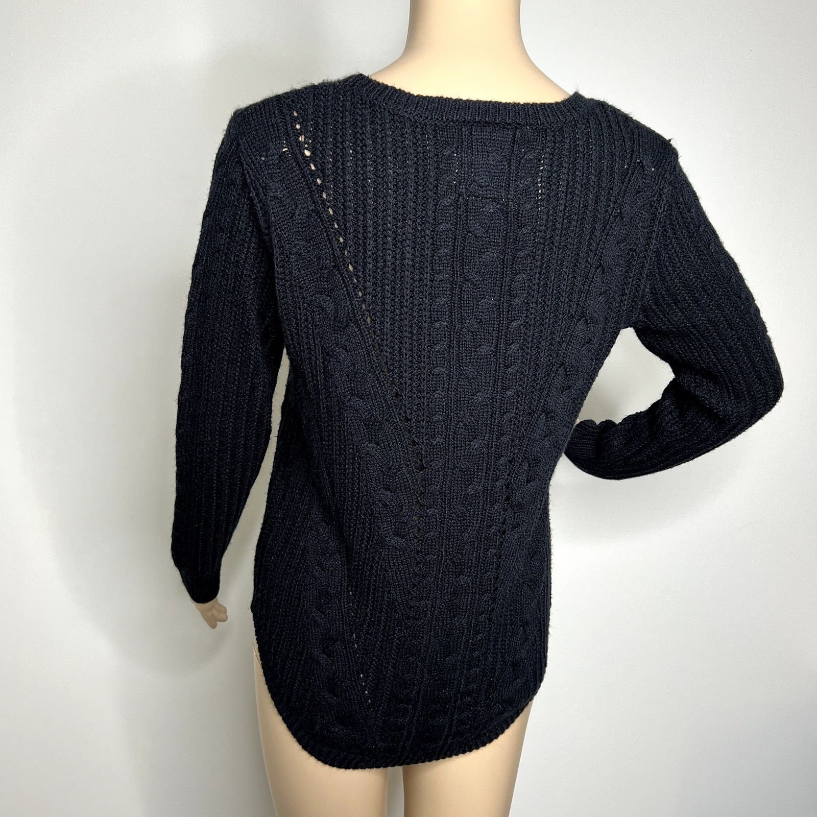 Other SO Black Perfect Pullover Knit Crewneck Sweater Size M / US 6-8 / IT 42-44 - 3 Thumbnail