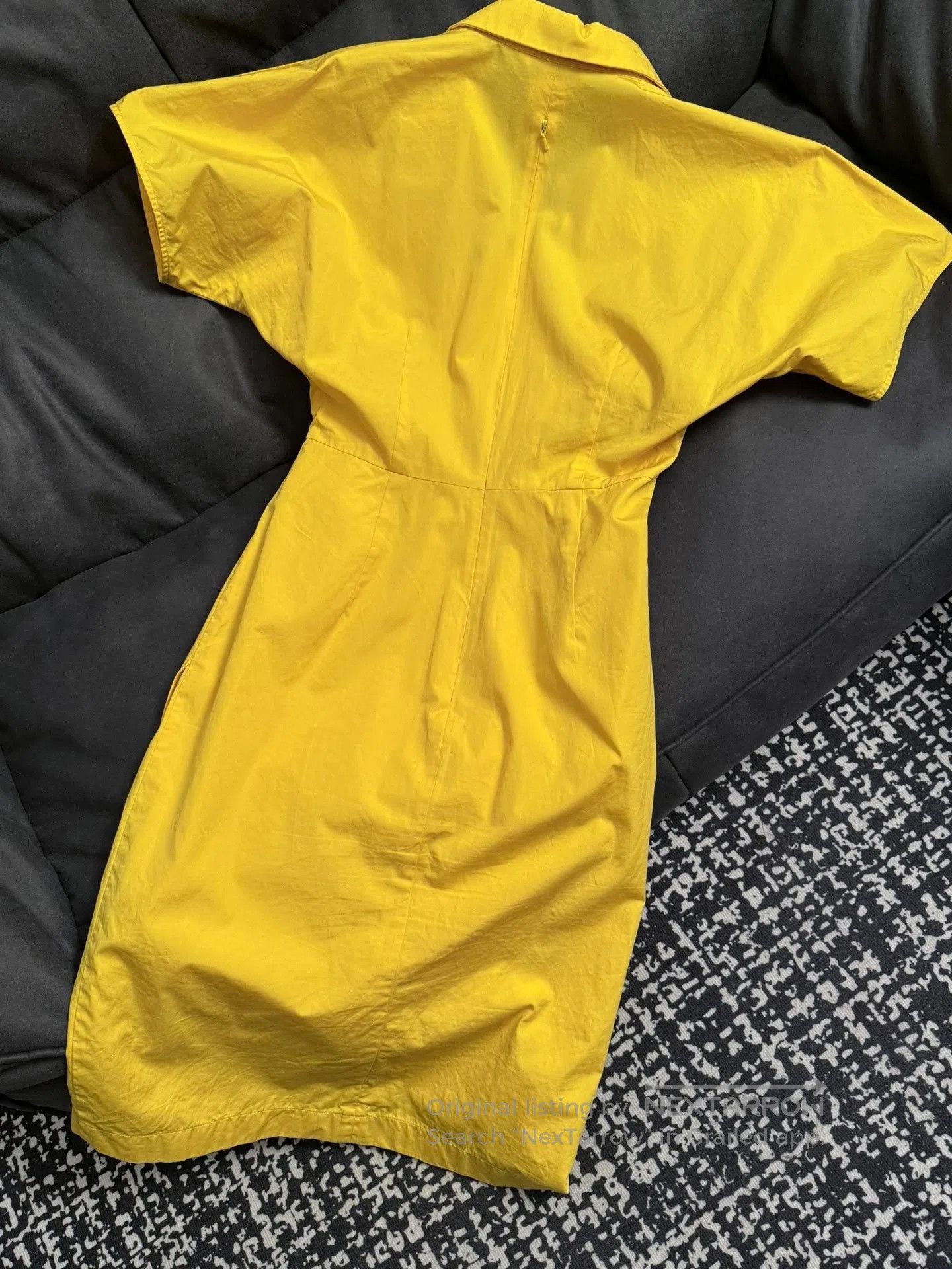 Max Mara MaxMara Yellow Vacation Dress. Size M / US 6-8 / IT 42-44 - 2 Thumbnail