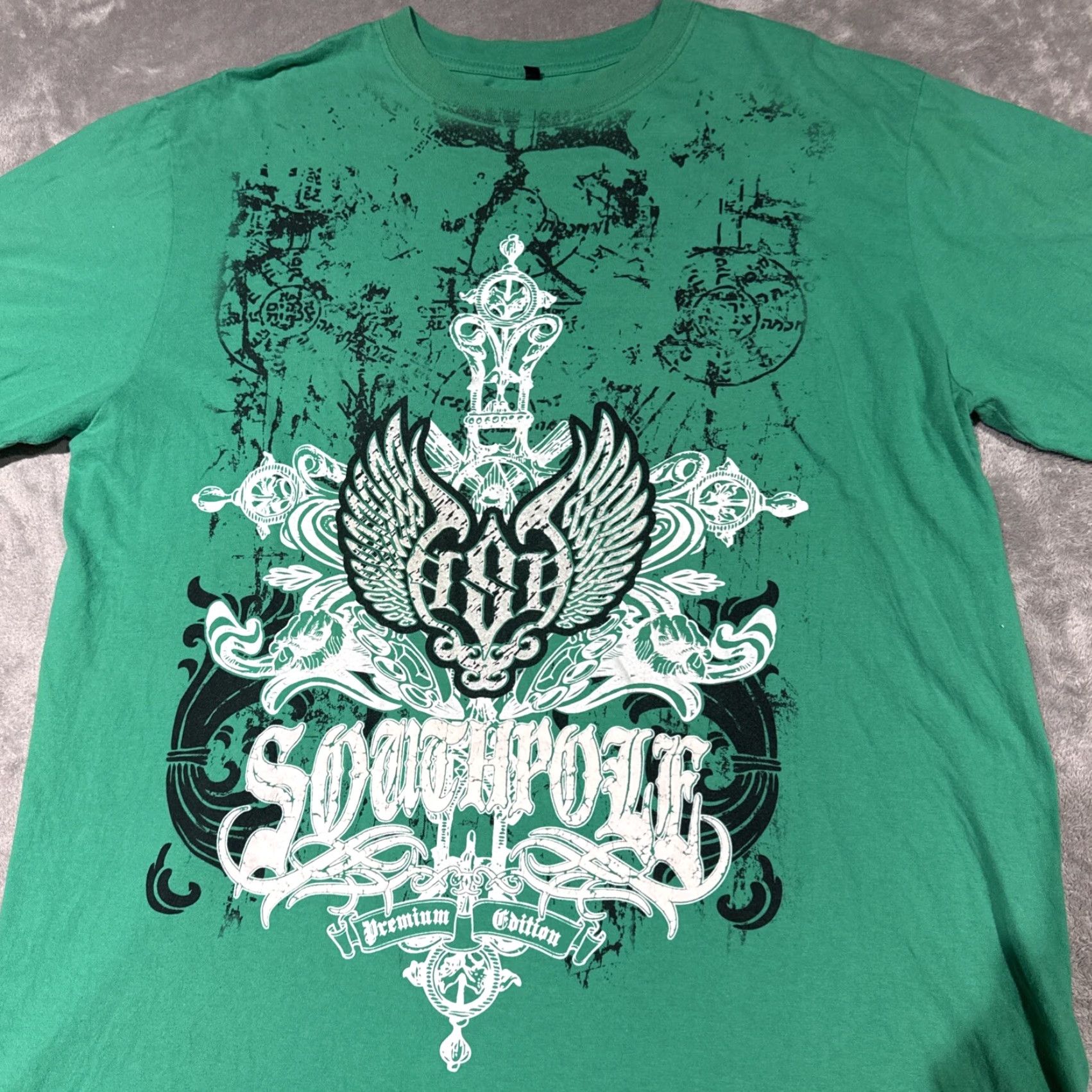 Southpole VINTAGE SOUTHPOLE Premium Edition Men’s Green Tee Shirt XL Size US XL / EU 56 / 4 - 2 Thumbnail