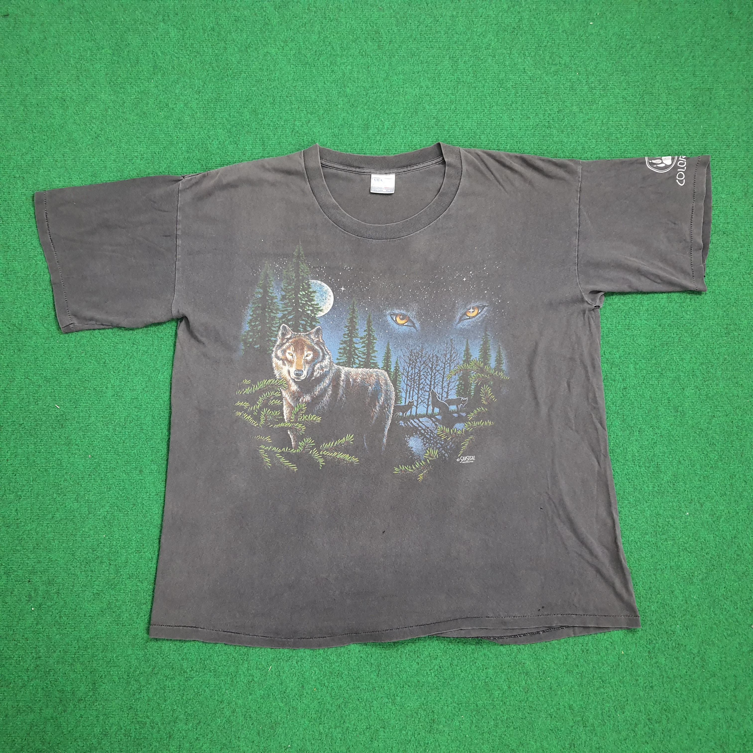 Habitat × Vintage Sansegal Fox Animal Art Tshirt Size US XXL / EU 58 / 5 - 1 Thumbnail