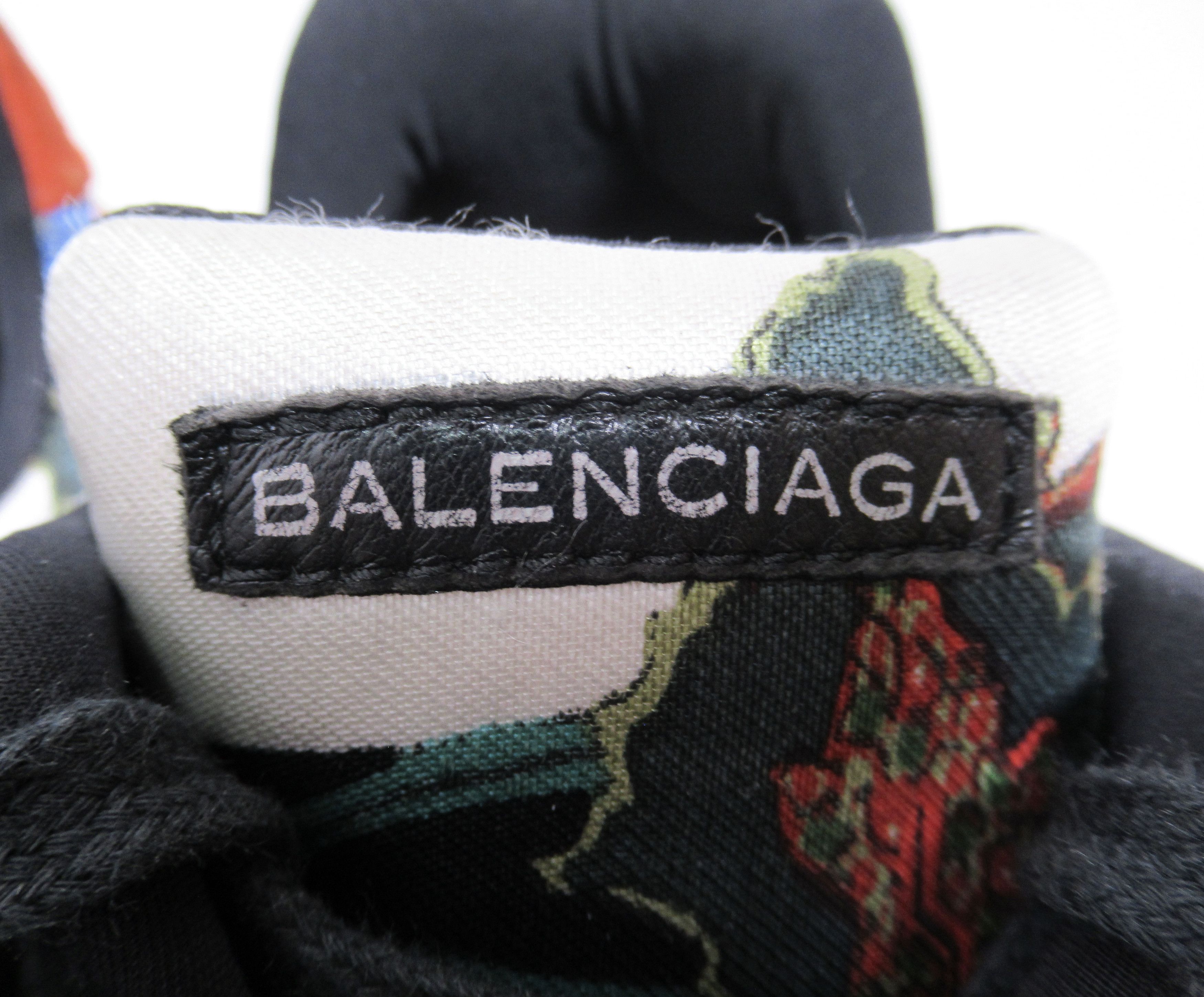 Balenciaga Balenciaga Women's Multicolor Fabric Suede Leather Sneaker Size US 8.5 / IT 38.5 - 4 Thumbnail