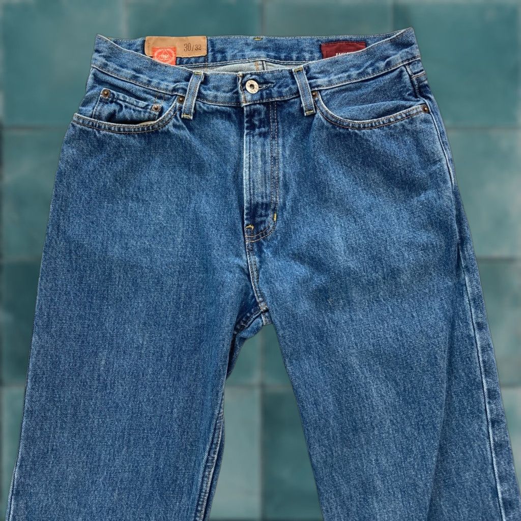 Gap VINTAGE Gap 1969 Jeans Mens 30x32 Straight Leg Dark Stone Wash Blue Denim Y2K Size US 30 / EU 46 - 1 Thumbnail