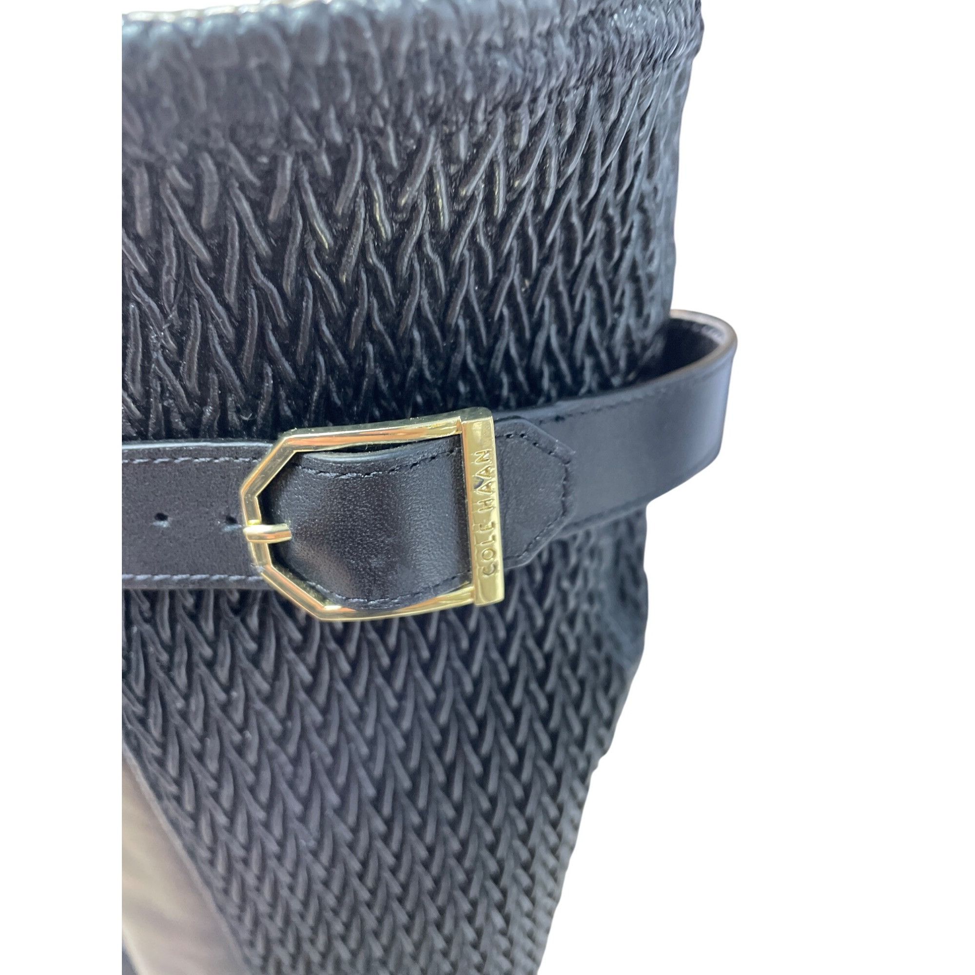 Cole Haan Cole Haan Womens black Leather Knee-High Equestrian Riding B Size US 6.5 / IT 36.5 - 4 Thumbnail