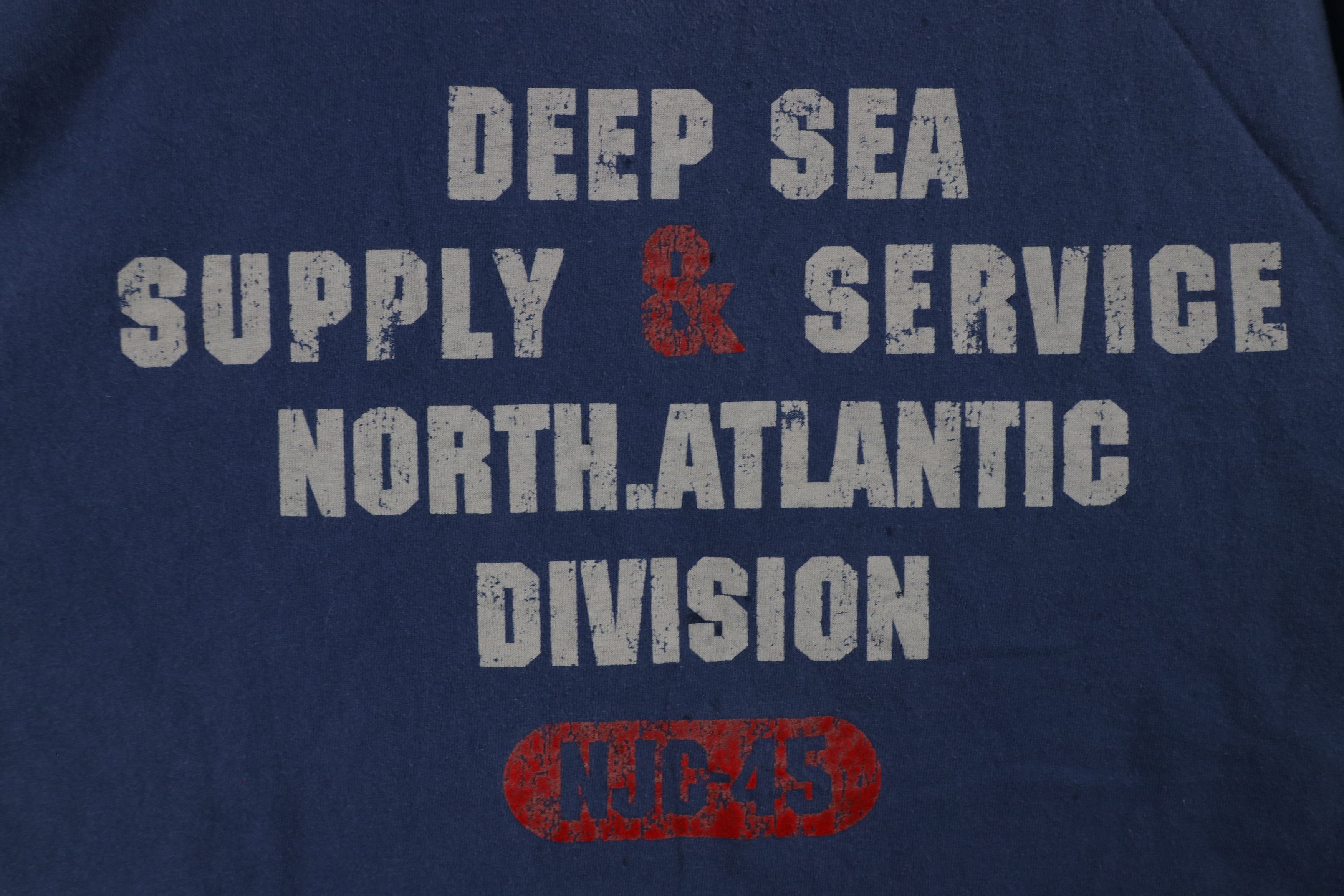 Nautica × Vintage Vintage 90s Nautica Out Deep Sea Supply Diving T-Shirt Blue Size US XXL / EU 58 / 5 - 4 Thumbnail