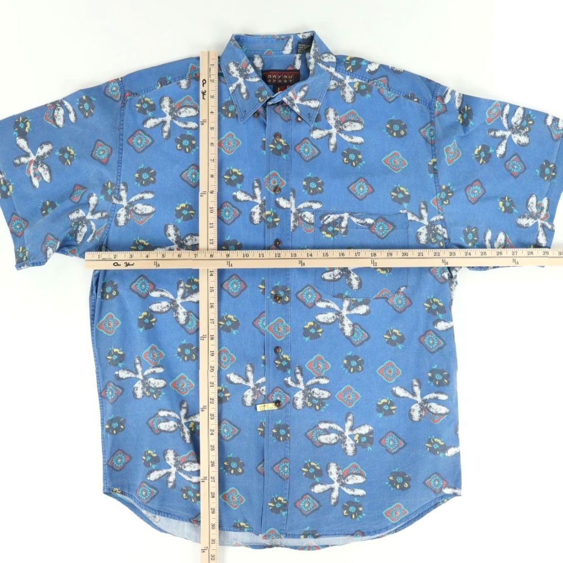 Gloverall VTG Bayou Sport Shirt Men L Blue All Over Print Button Down Cotton VTG Bayou Sport Shirt Men L Blue All Over Print Button Down Cotton Size US L / EU 52-54 / 3 - 3 Thumbnail