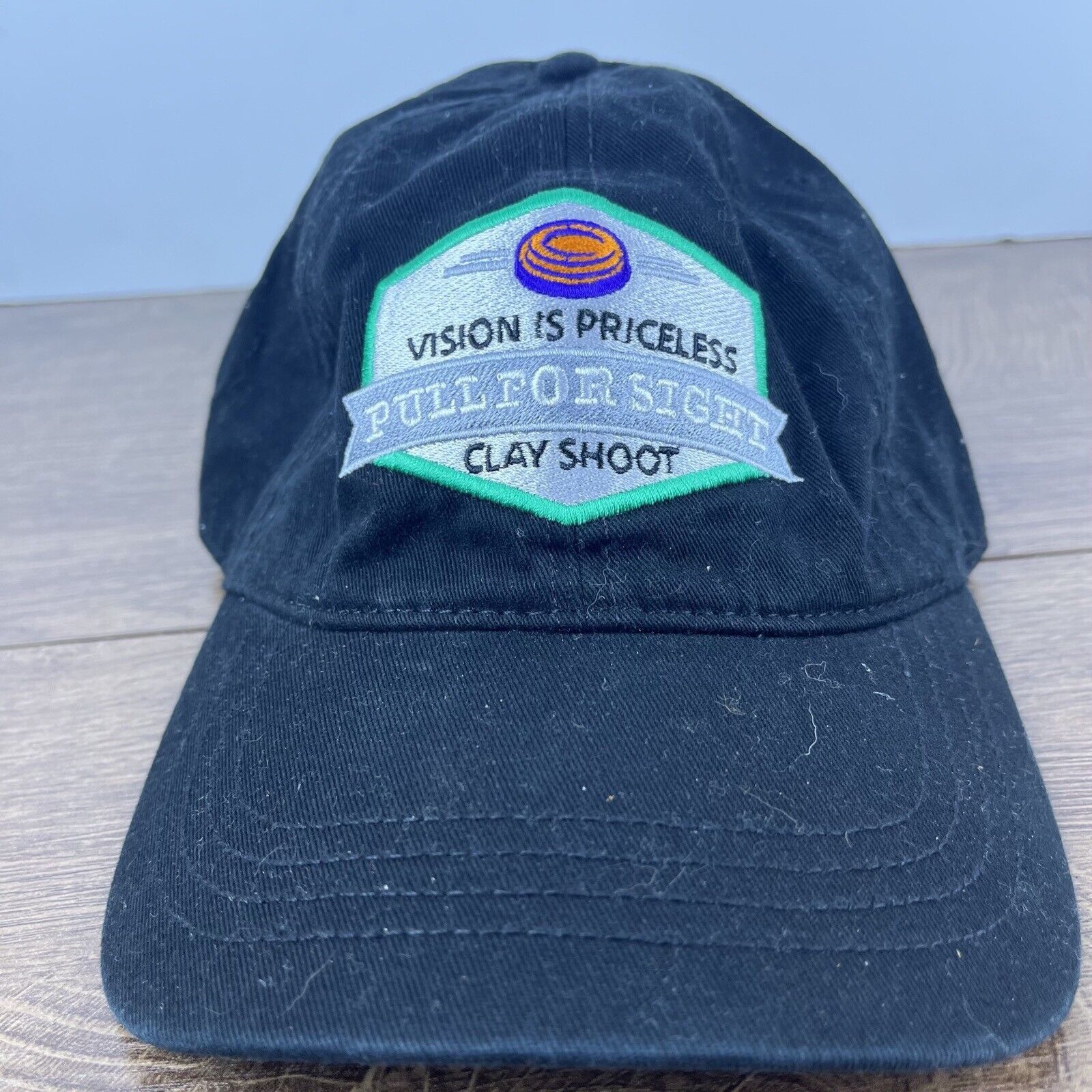 Other Pull Por Sight Hat Clay Shoot Black Adjustable Hat Black Adu Size ONE SIZE - 1 Thumbnail