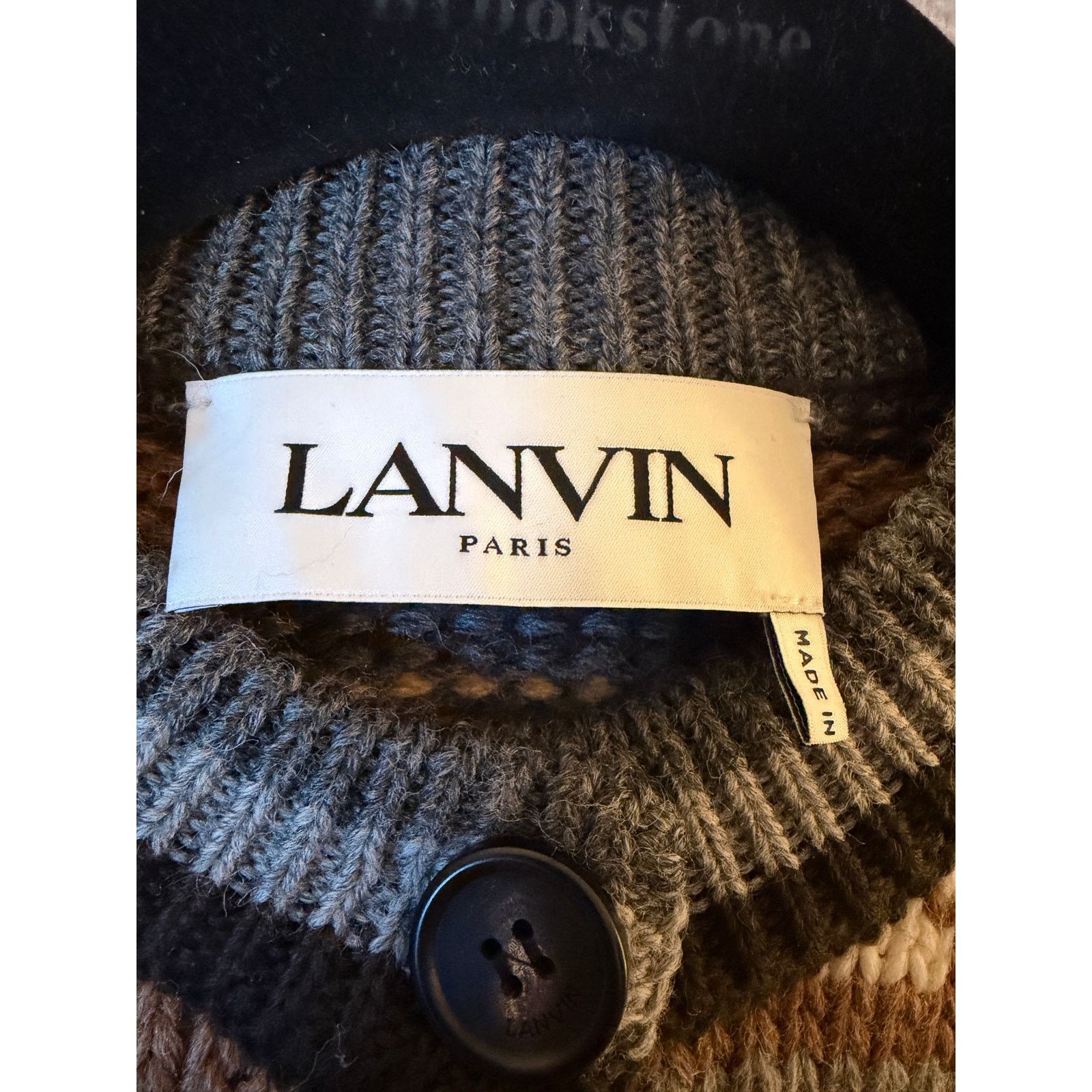 Lanvin Lanvin Runway Virgin Wool Stripped Cardigan Size XS / US 0-2 / IT 36-38 - 3 Thumbnail