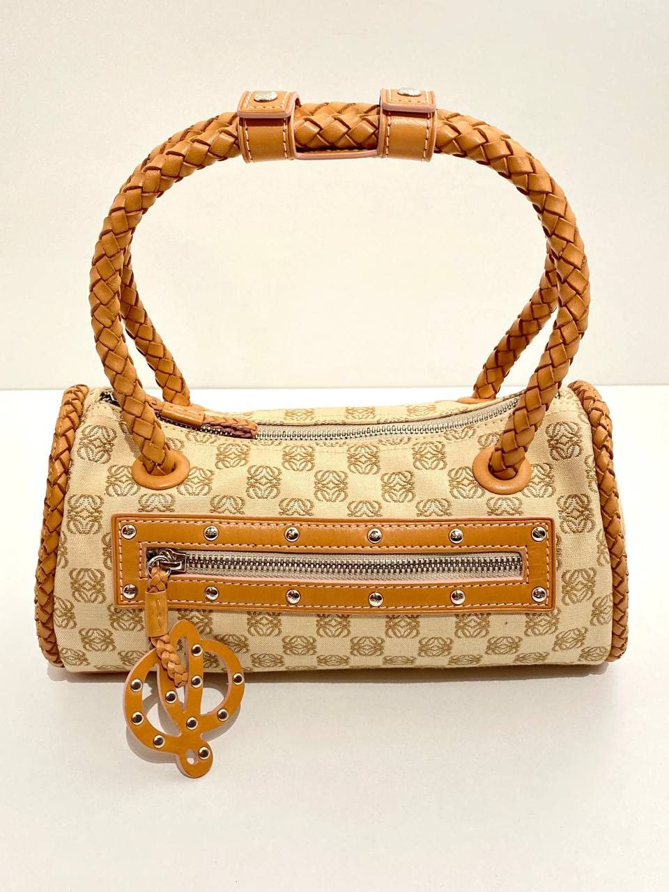LOEWE Anagram Logo Monogram Baguette Shoulder Hand Bag