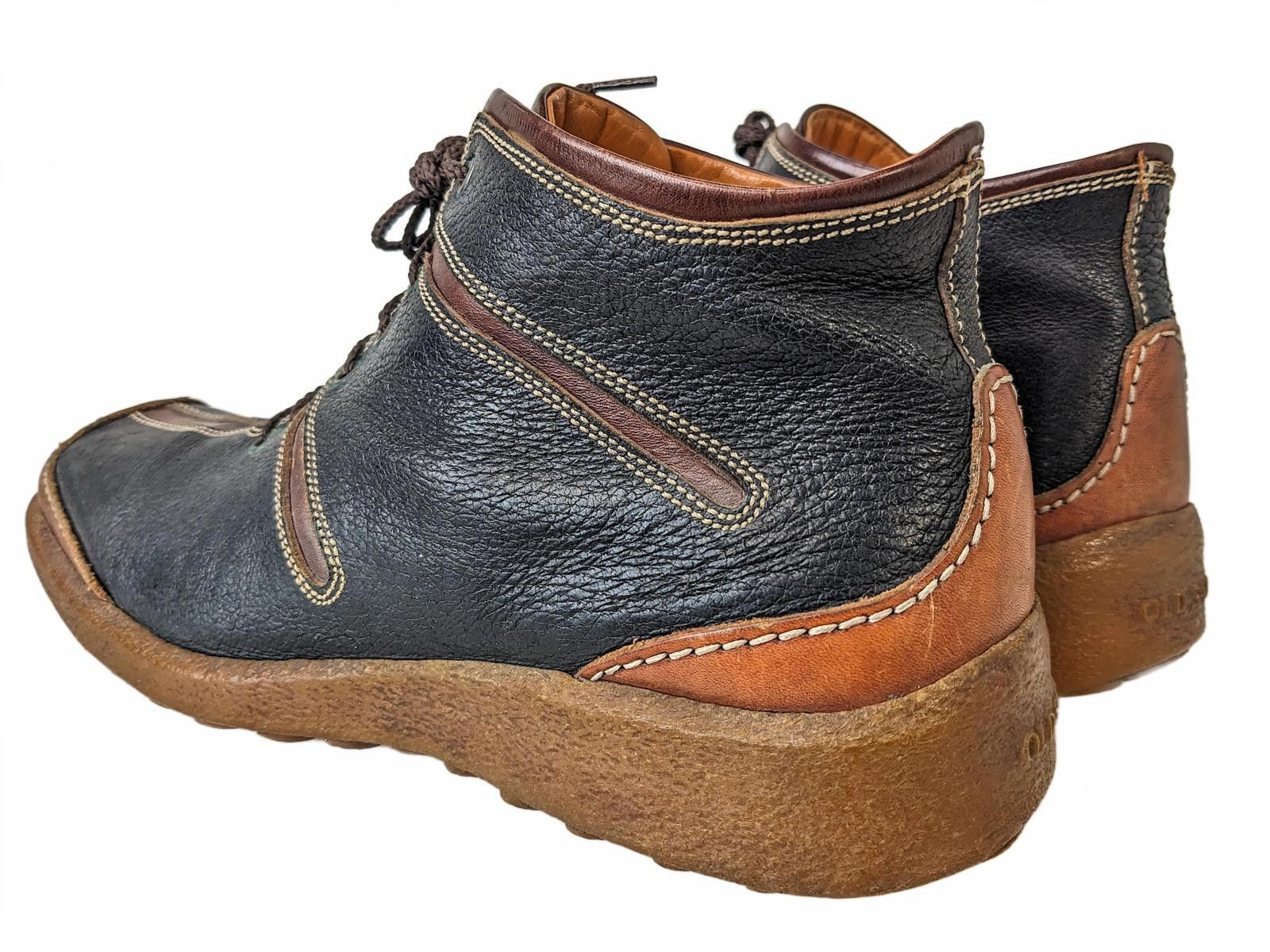 Barracuda Barracuda Old Sail Men Ankle Boots Italy | Black Brown US 8 Size US 8 / EU 41 - 5 Thumbnail