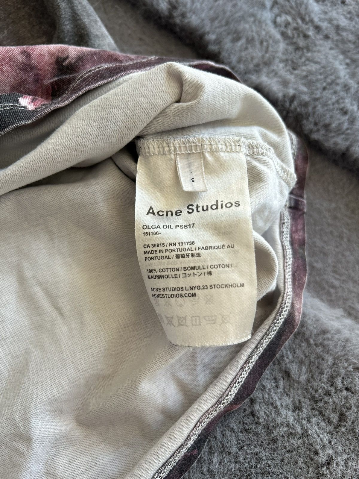 Acne Studios Acne Studios Olga Oil Painting Print Tee Shirt Size US L / EU 52-54 / 3 - 8 Thumbnail