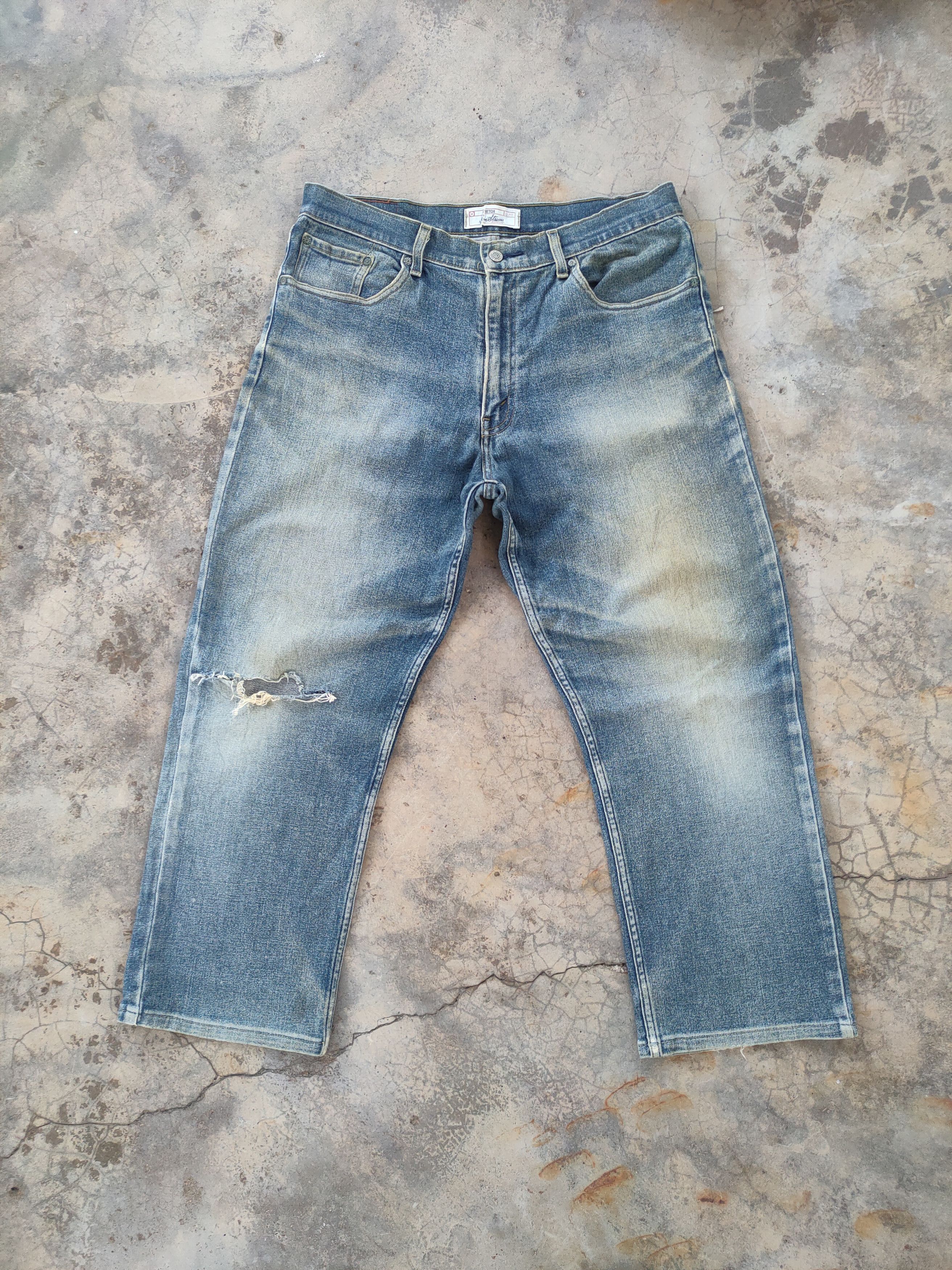 Levi's W36 VINTAGE SIGNATURE FADED RIPPEP JEAN DENIM PANTS Size US 36 / EU 52 - 1 Thumbnail