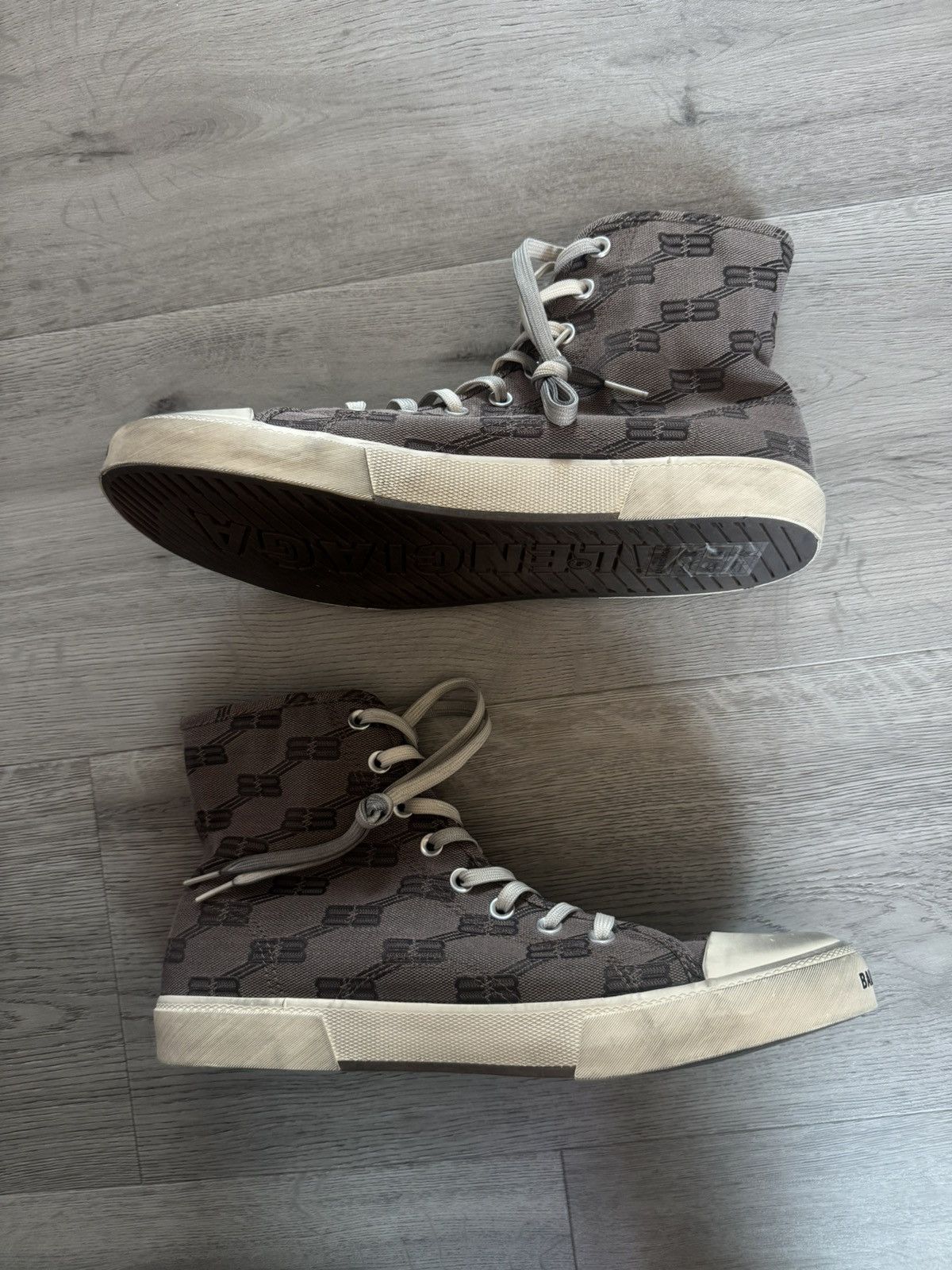 Balenciaga Balenciaga Paris High Top Sneaker Size US 12 / EU 45 - 4 Thumbnail