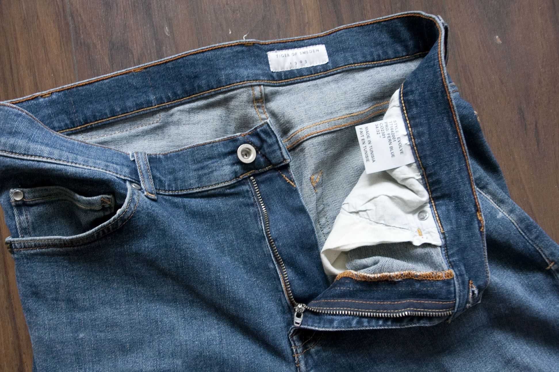 Tiger of Sweden Tiger of Sweden Evolve Jeans Size 34x29.5 Blue Size US 34 / EU 50 - 4 Thumbnail