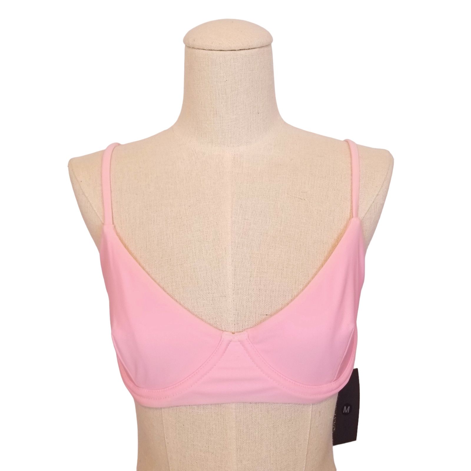 Other NWT PinkColada Tropez Bikini Top Bubblegum Pink Sz Medium Size ONE SIZE - 1 Thumbnail