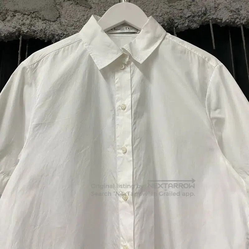Dior Dior White Cotton Short Sleeve Shirt . Size XXS / US 00 / IT 34 - 3 Thumbnail