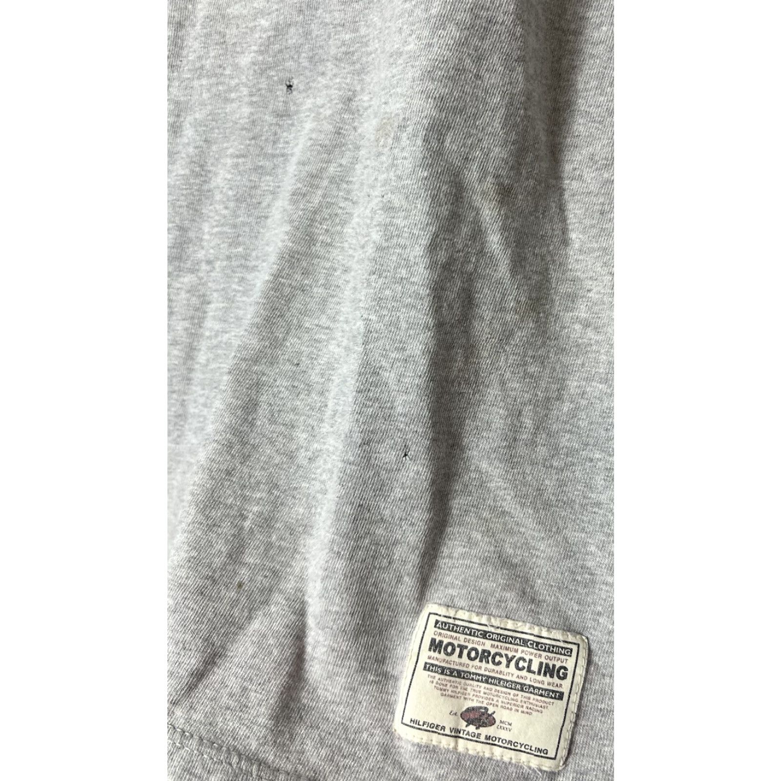 Tommy Hilfiger VINTAGE Tommy Hilfiger Shirt Longsleeve Men Gray Motorcycle Size M Size US M / EU 48-50 / 2 - 5 Thumbnail