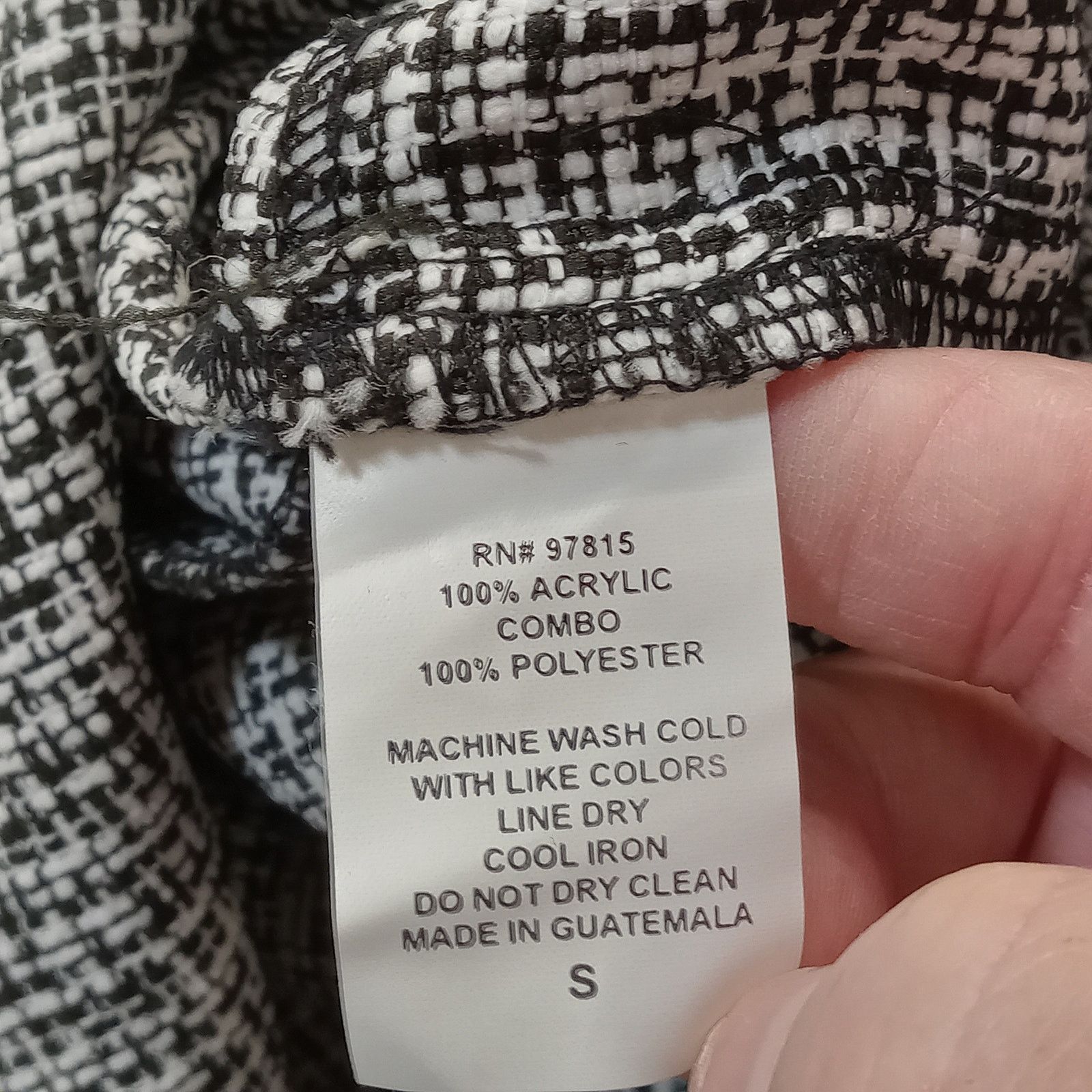 & Other Stories Courtenay Blazer Jacket S Women's Black White Tweed Style Size S / US 4 / IT 40 - 4 Thumbnail