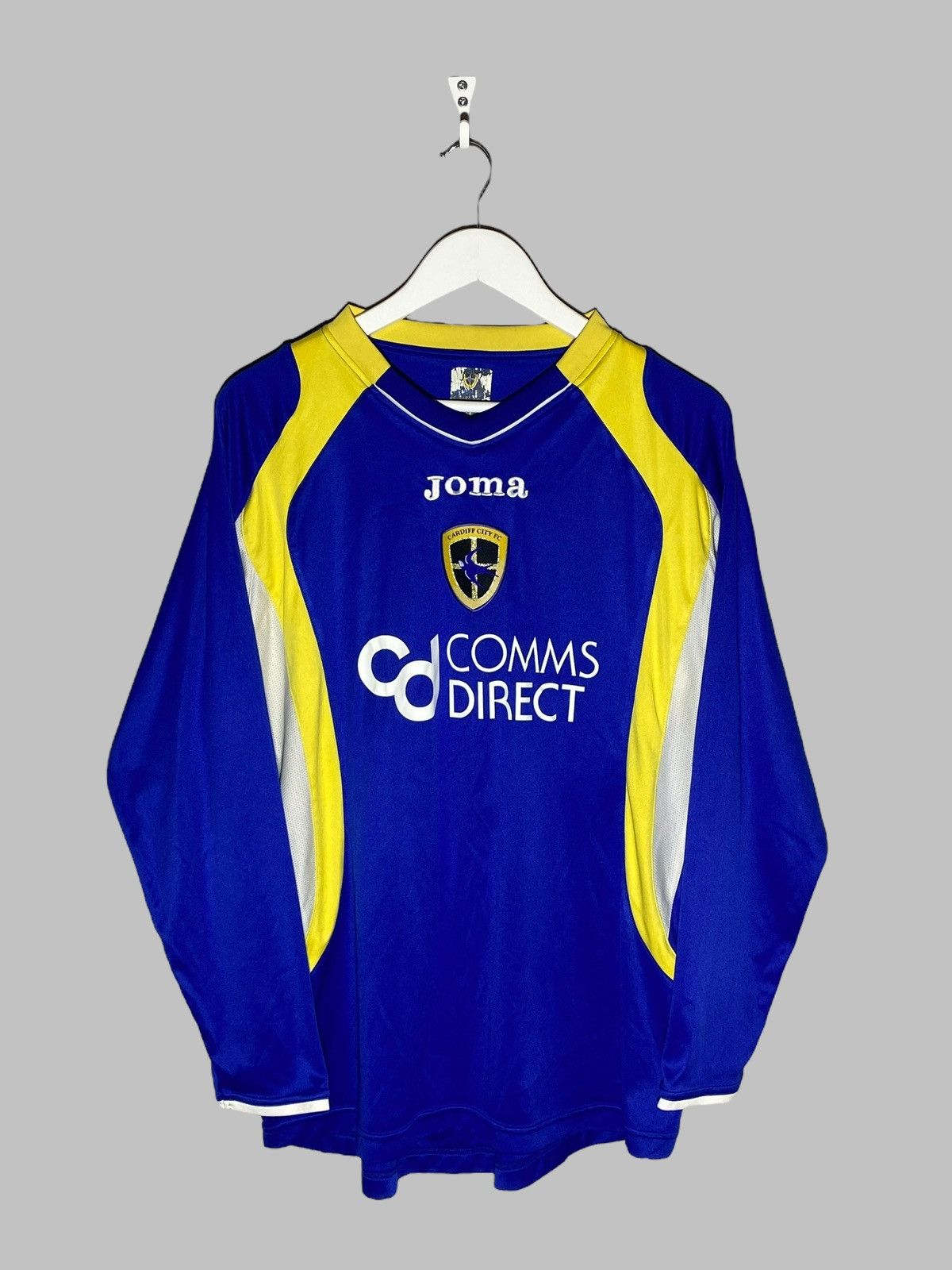Joma 🔥 VINTAGE 00s JOMA CARDIFF CITY LONG SLEEVE SOCCER JERSEY 🔥 Size US M / EU 48-50 / 2 - 1 Thumbnail