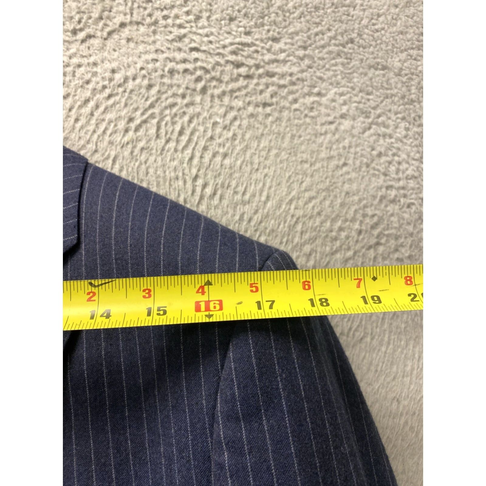 Polo Ralph Lauren VINTAGE Polo Ralph Lauren Striped Blazer Jacket 42 Regular Blue Wool Nautical Mens Size 42R - 5 Thumbnail