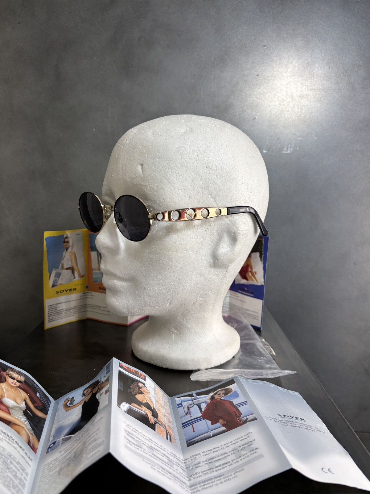 Designer NOS 1990s Sunglasses Metal JPG Diesel Sover Italy Deadstock Size ONE SIZE - 4 Thumbnail