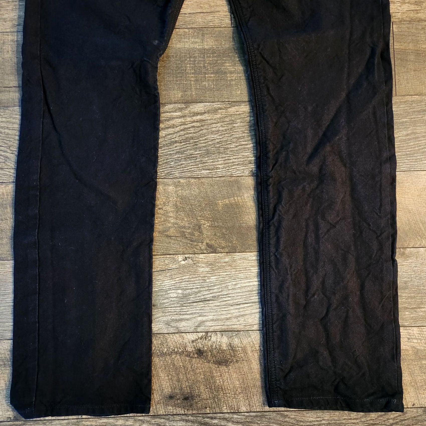 Vintage Mercy Supply Co Jeans Mens 38x33 Dark Blue Straight Heavy Weight Selvedge Denim Jeans Mens 38x33 Dark Blue Straight Heavy Weight Selvedge Denim Size US 38 / EU 54 - 2 Thumbnail