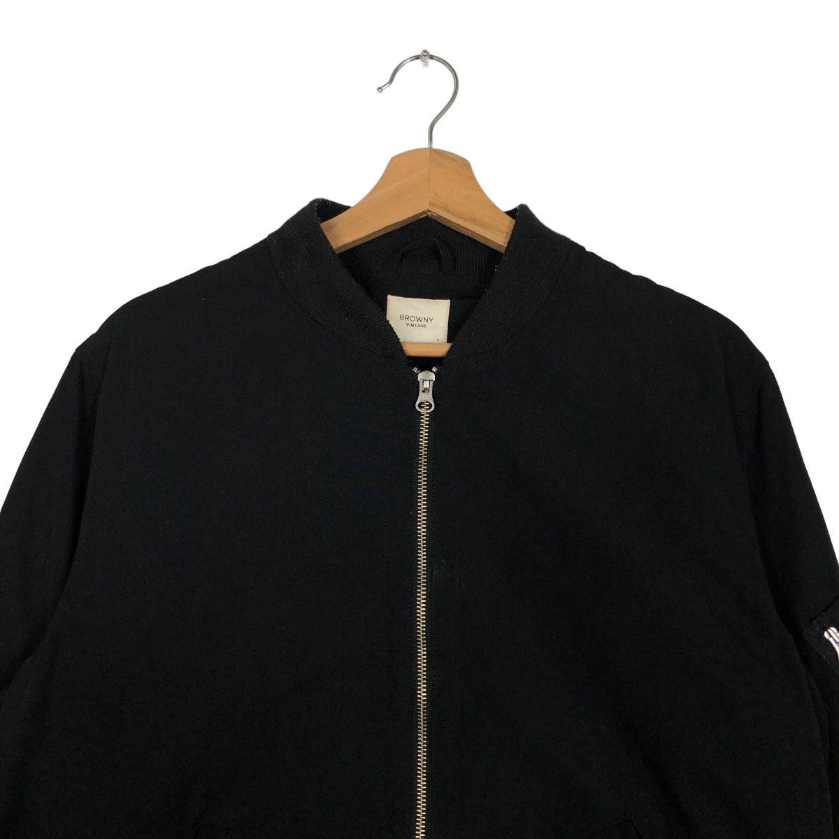Japanese Brand 🔥90s Issey Miyake Design Bomber Jacket Browny Vintage Black Size US L / EU 52-54 / 3 - 3 Thumbnail