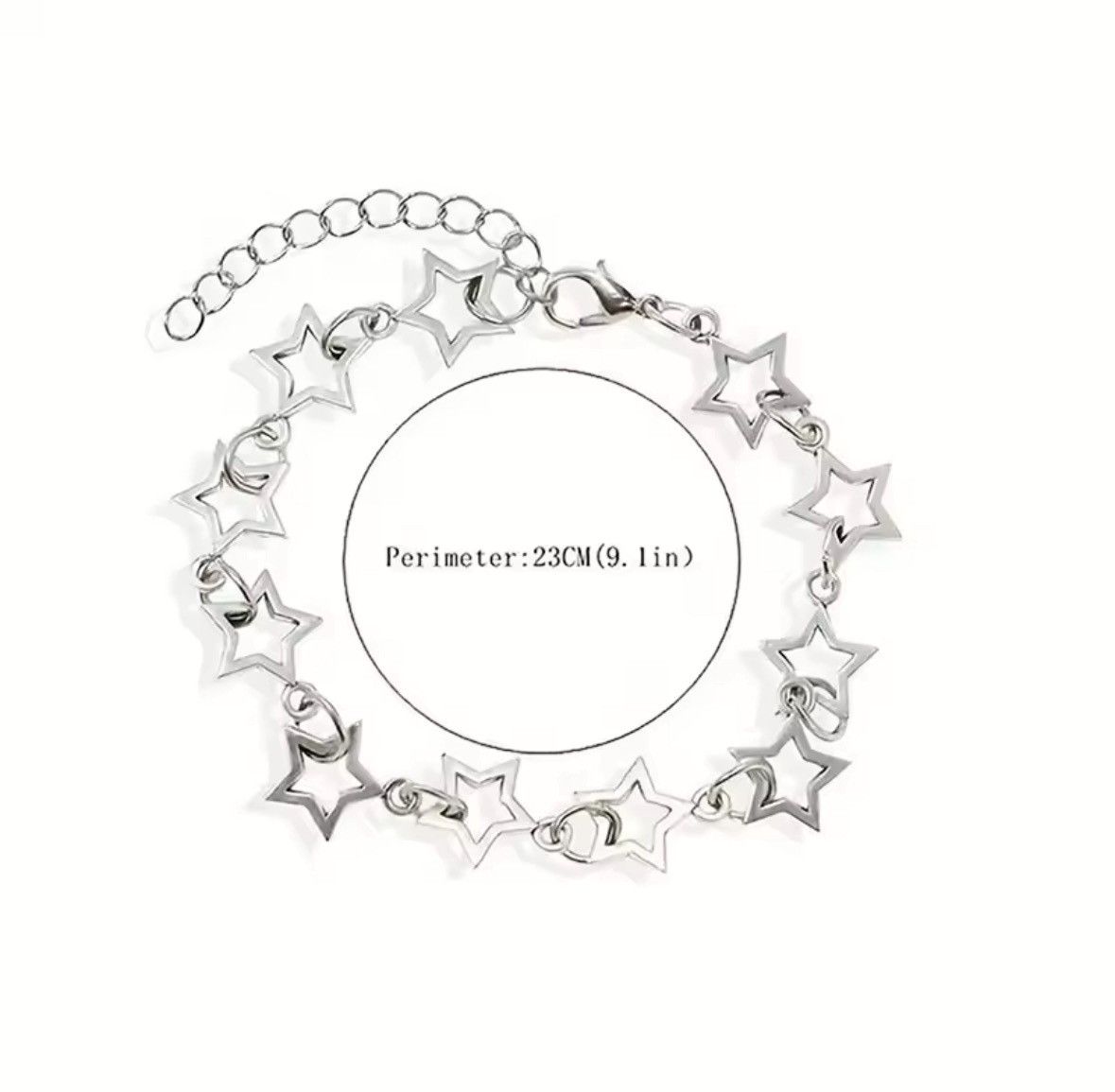 Jewelry Stars Bracelet Grunge Stars Link Bracelet Anime Size ONE SIZE - 5 Thumbnail