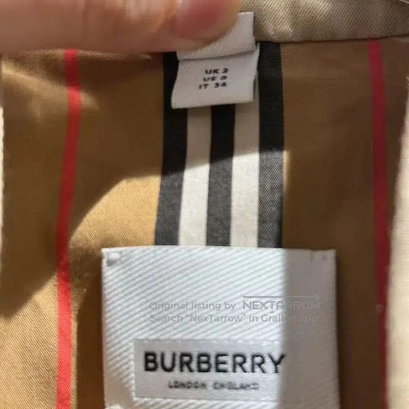 Burberry Burberry Khaki Cotton Women's Trench Coat. Size XXS / US 00 / IT 34 - 4 Thumbnail