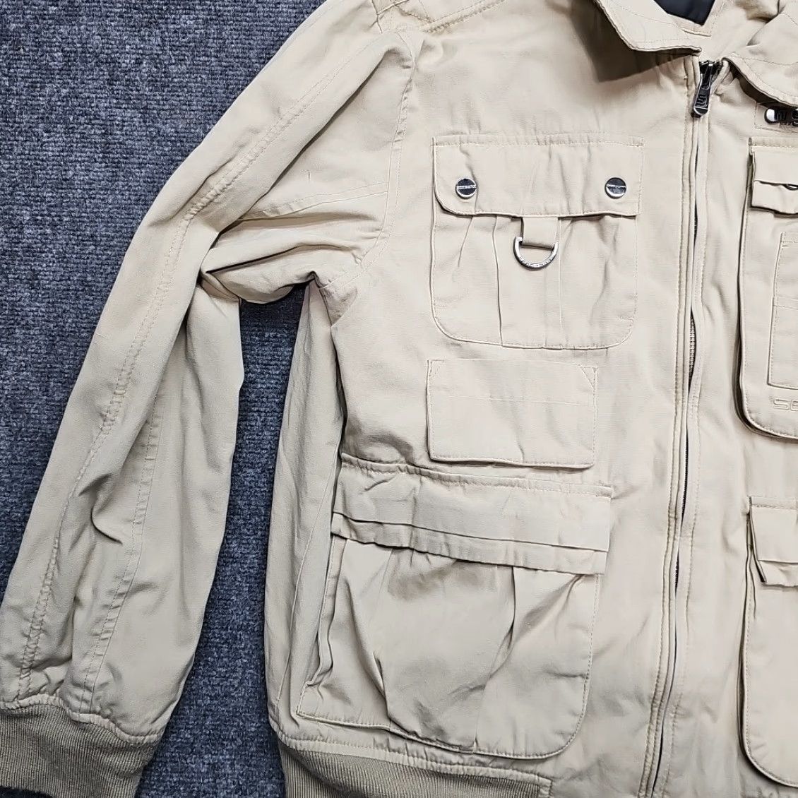 Sean John VINTAGE Sean John Utility Jacket Men Medium Brown Full Zip Multi Pocket Jacket Size US M / EU 48-50 / 2 - 6 Thumbnail