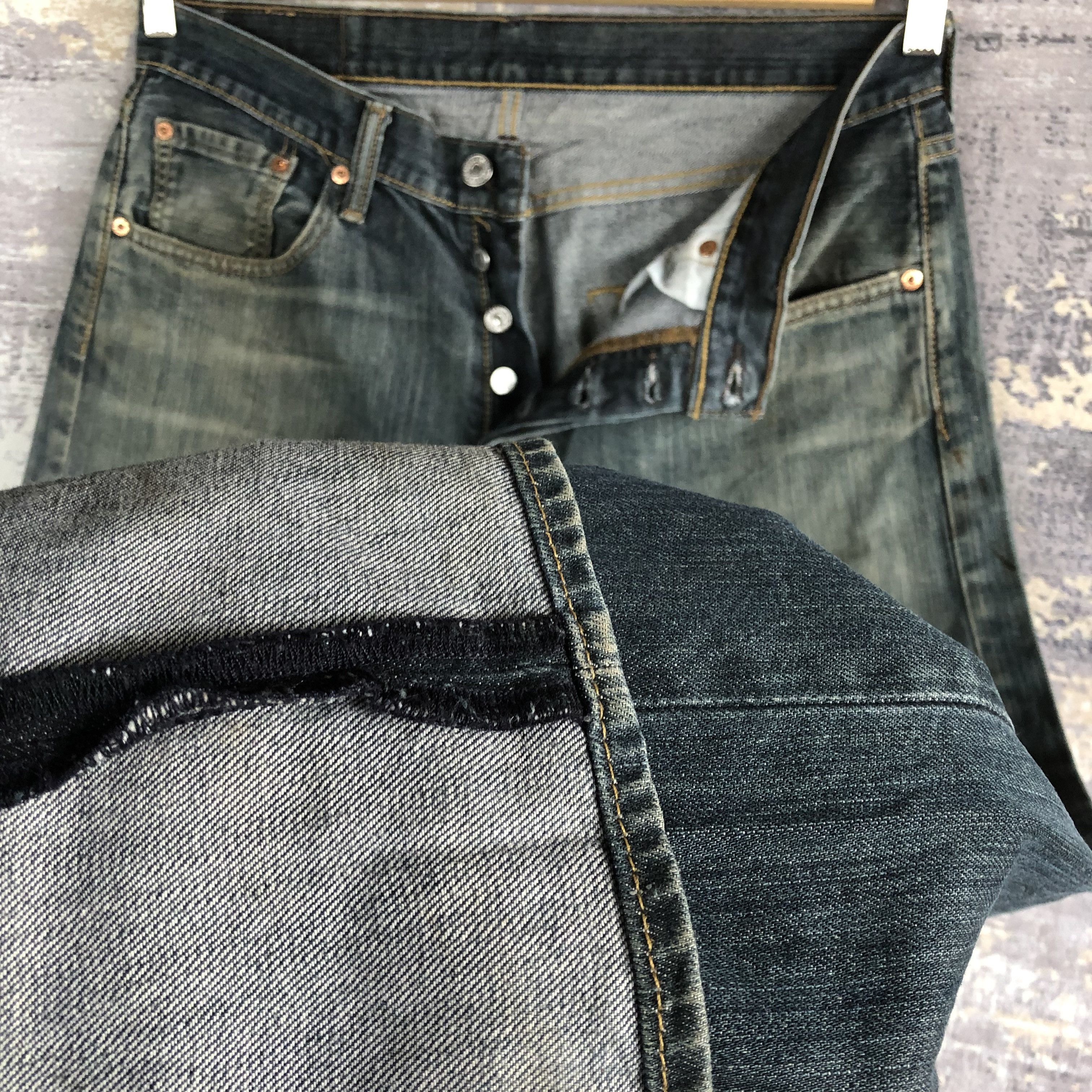 Levi's Vintage Levis 501 Distressed Jeans Levi's Faded Denim Size US 32 / EU 48 - 7 Thumbnail