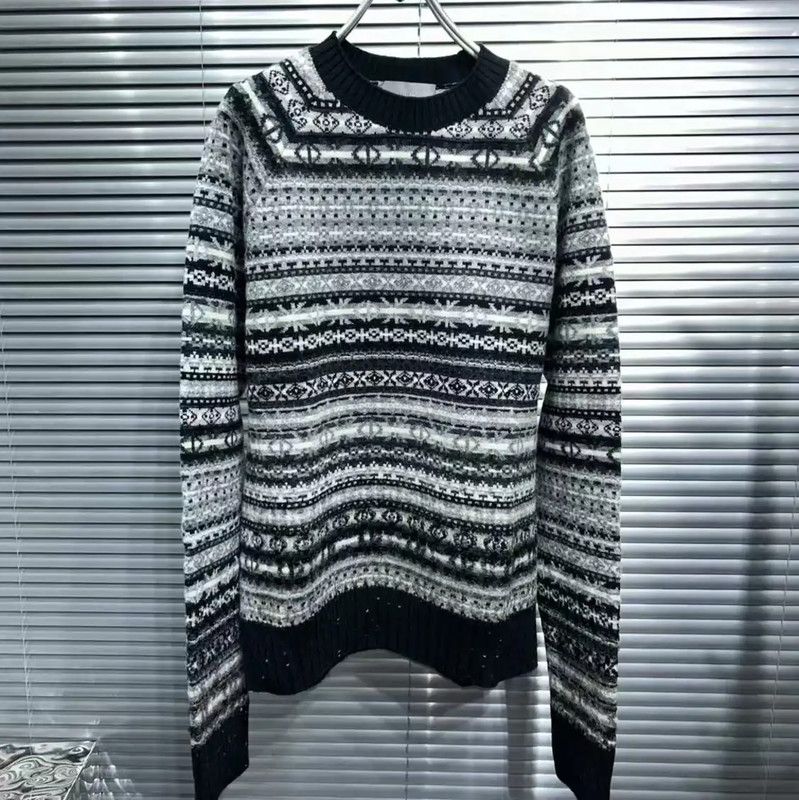 Dior Dior Colorful Wool Blend Long Sleeve Sweater 0089 Size US M / EU 48-50 / 2 - 1 Thumbnail