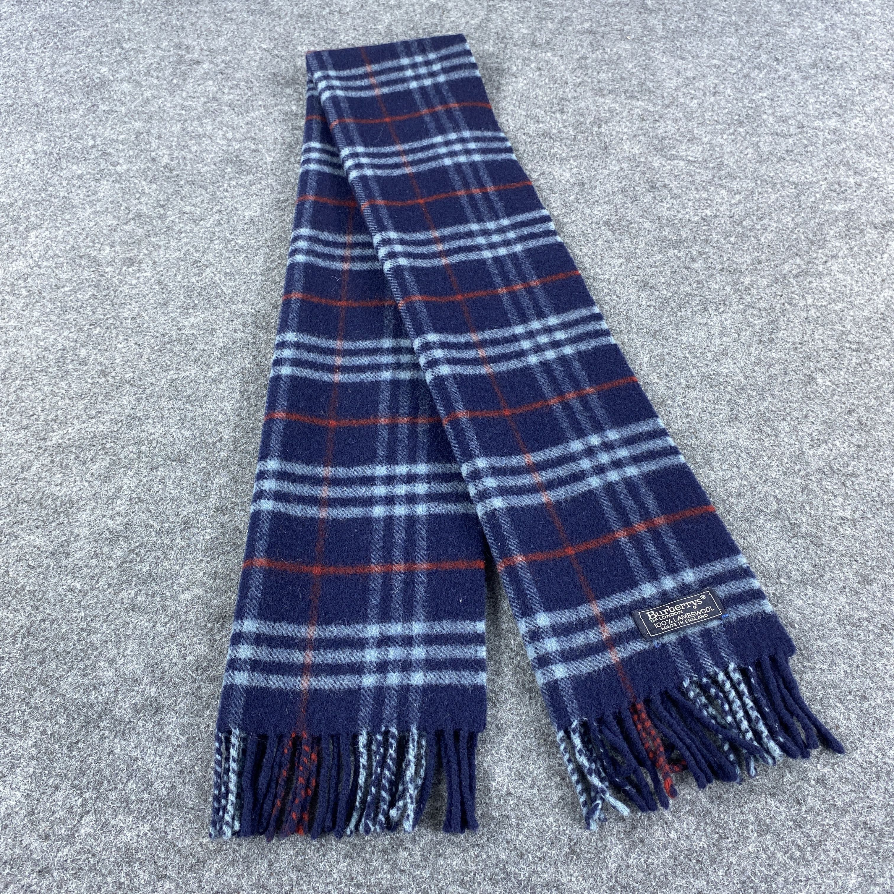 Burberry × Vintage GF10423 Burberry Scarf Neck Wear Muffler Nova Check Size ONE SIZE - 1 Thumbnail