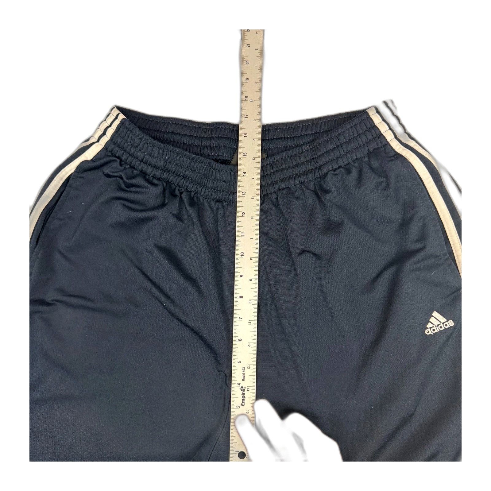 Adidas Adidas Track Pants Mens XL Navy Blue 3 Stripe Athletic Jogge Size US 26 / EU 42 - 4 Thumbnail