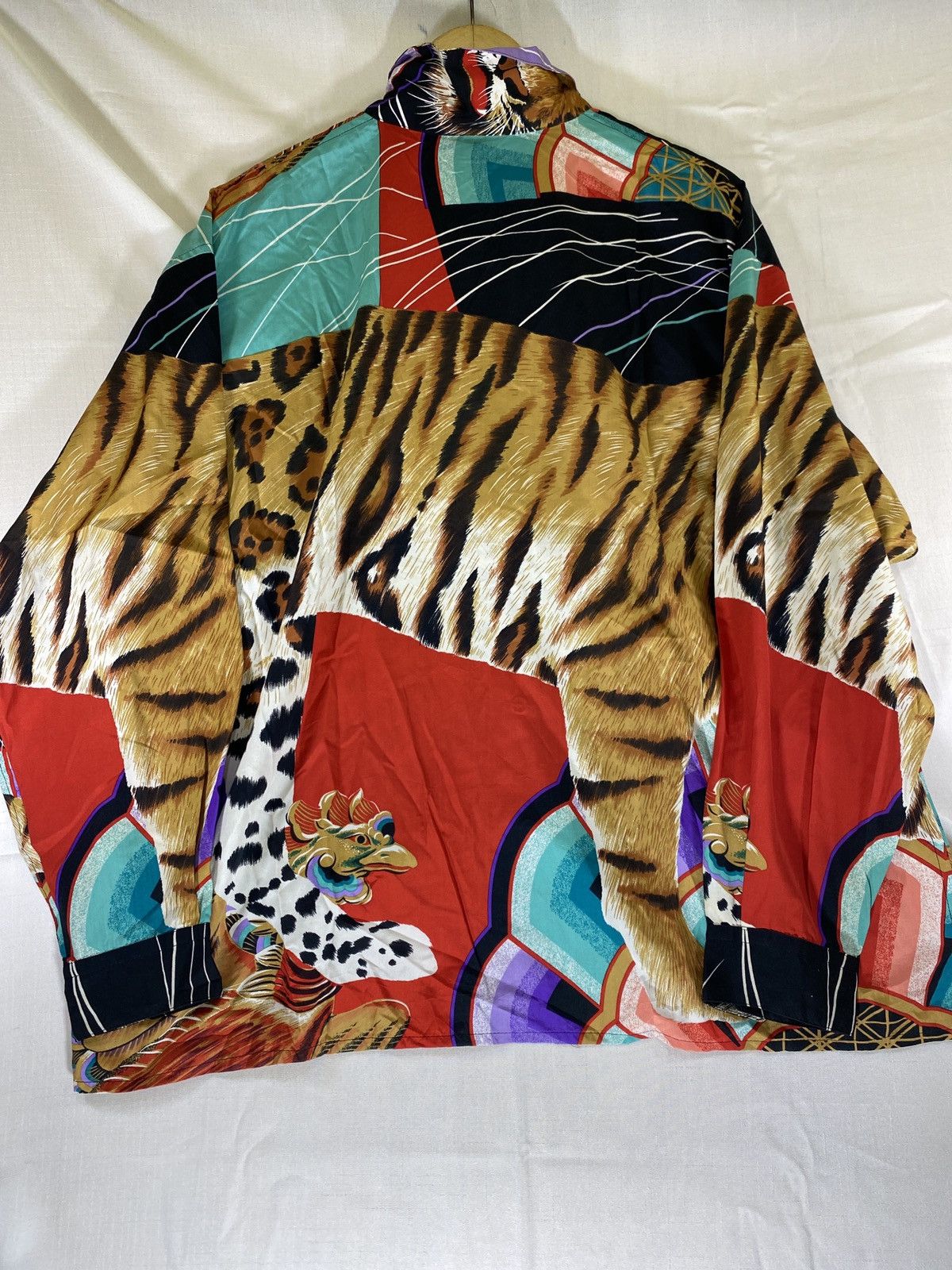 Kansai Yamamoto kansai o2 tiger aop silk shirt Size US L / EU 52-54 / 3 - 2 Thumbnail