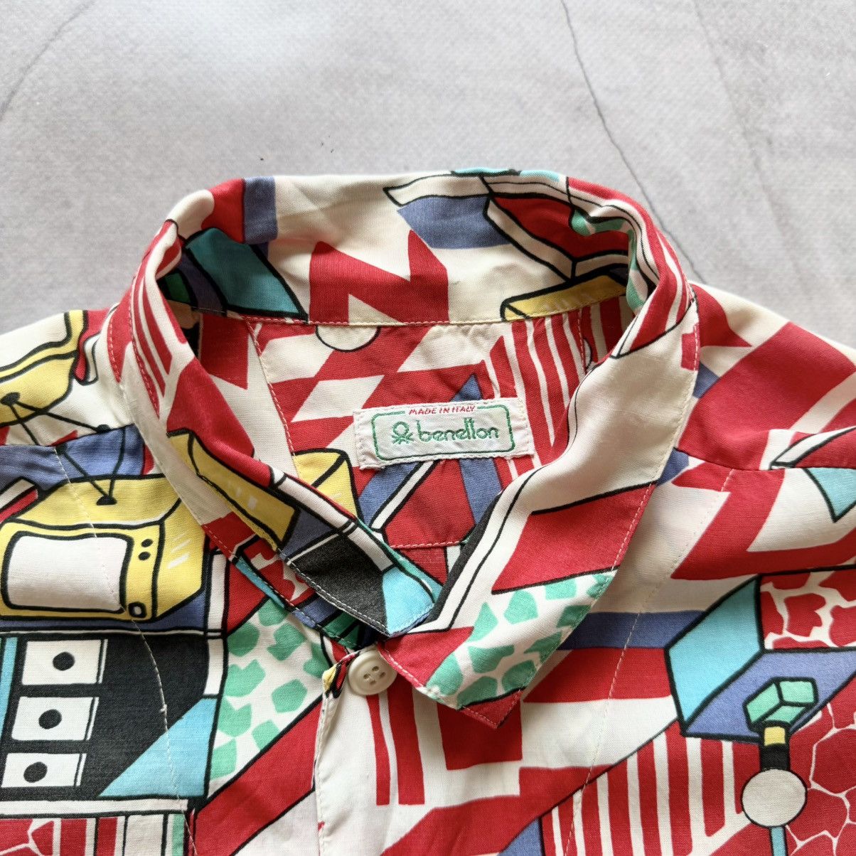Hysteric Glamour Vintage Benetton TV All Over Print Hysteric Glamour Shirt Size US L / EU 52-54 / 3 - 9 Thumbnail
