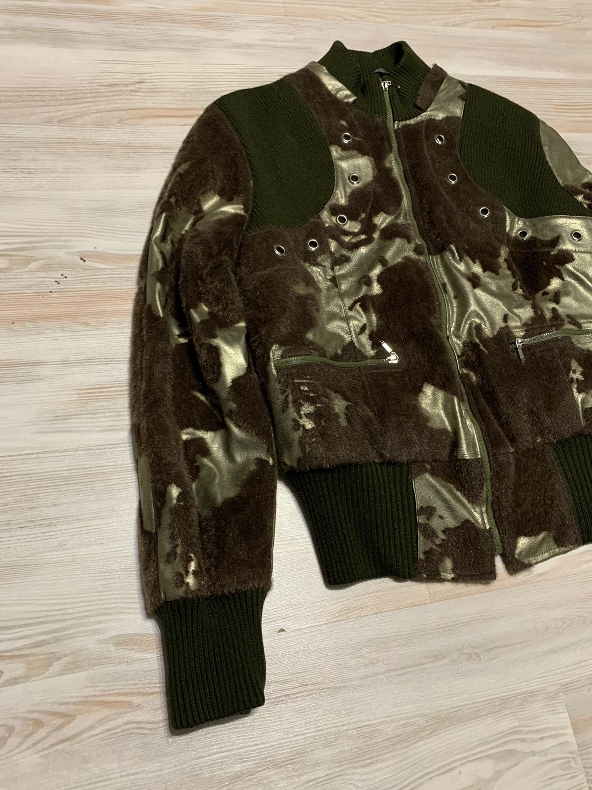 If Six Was Nine × Vintage Avantgarde bomber jacket with mini fur Size M / US 6-8 / IT 42-44 - 2 Thumbnail