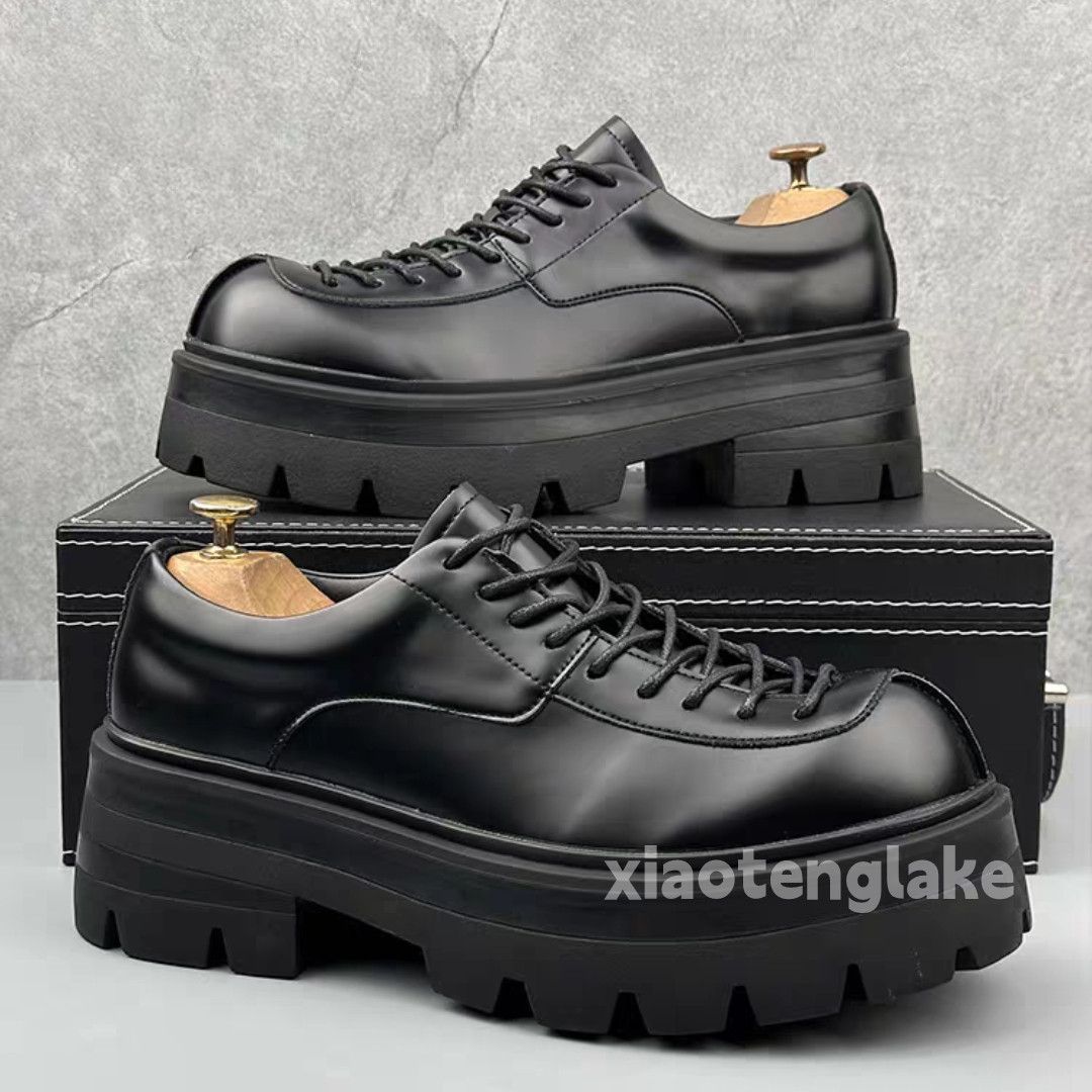 Vintage Utility punk yuppie thick sole derby hiphop boots shoes Size US 5.5 / EU 38 - 4 Thumbnail