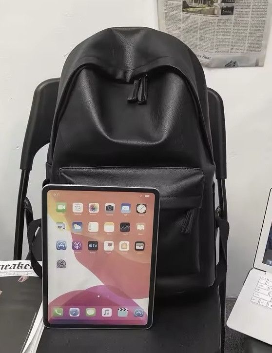 Japanese Brand Soft PU Leather Backpack Size ONE SIZE - 3 Thumbnail