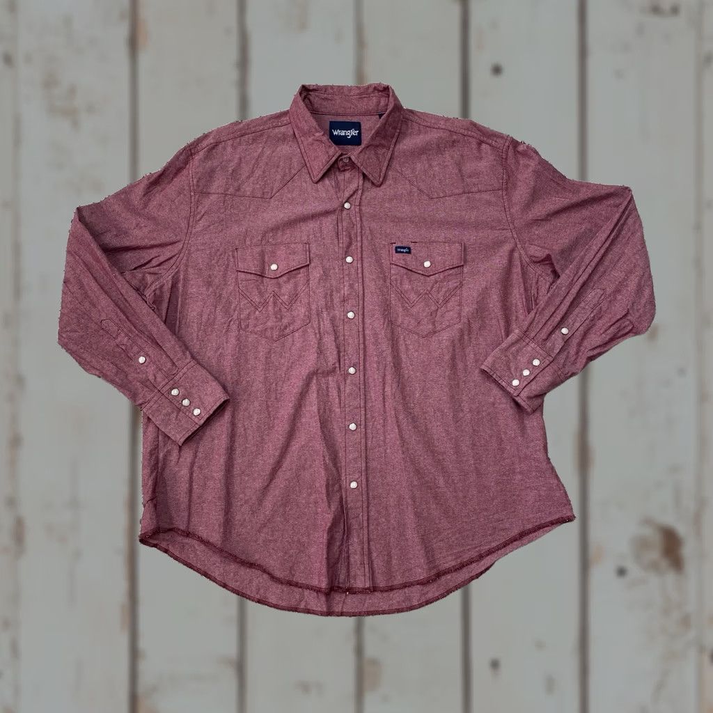 Wrangler VINTAGE Wrangler Shirt Mens XXL Red Pearl Snap Western Cowboy Size US XXL / EU 58 / 5 - 1 Thumbnail