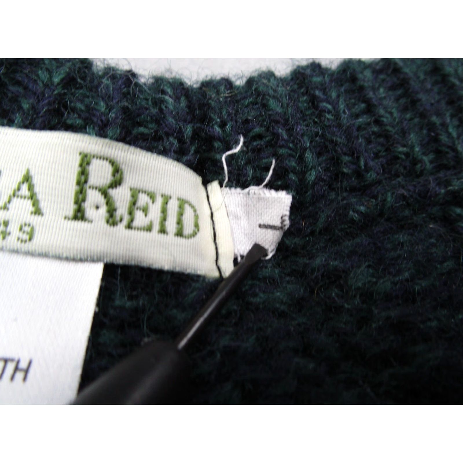 Vintage Columba Reid Sweater Mens Large Green Wool Knit Fisherman Grandpa Pullover Size US L / EU 52-54 / 3 - 4 Thumbnail