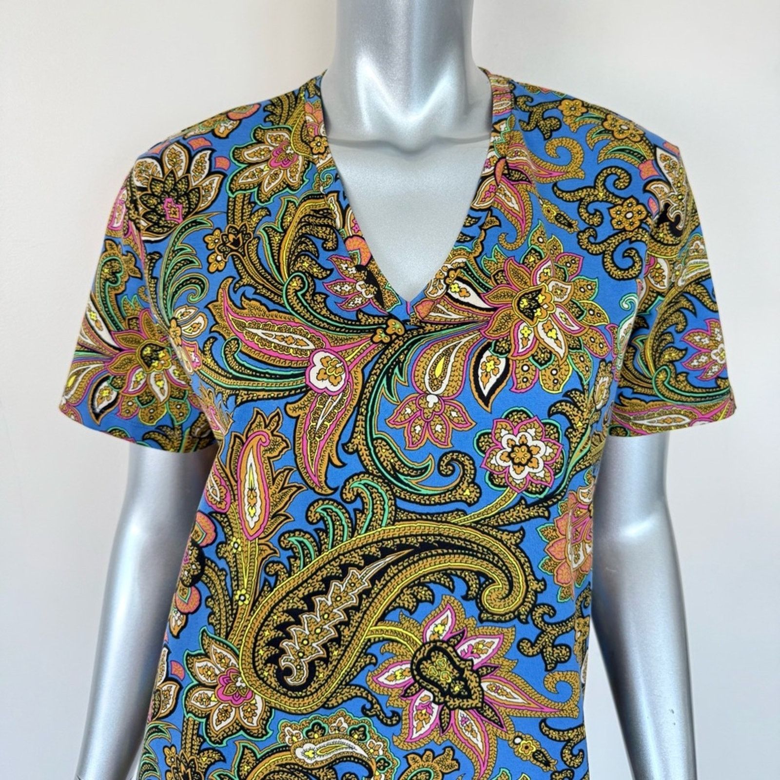 Etro ETRO cotton women Tshirt size L Authentic Retail 480$ Size L / US 10 / IT 46 - 2 Thumbnail