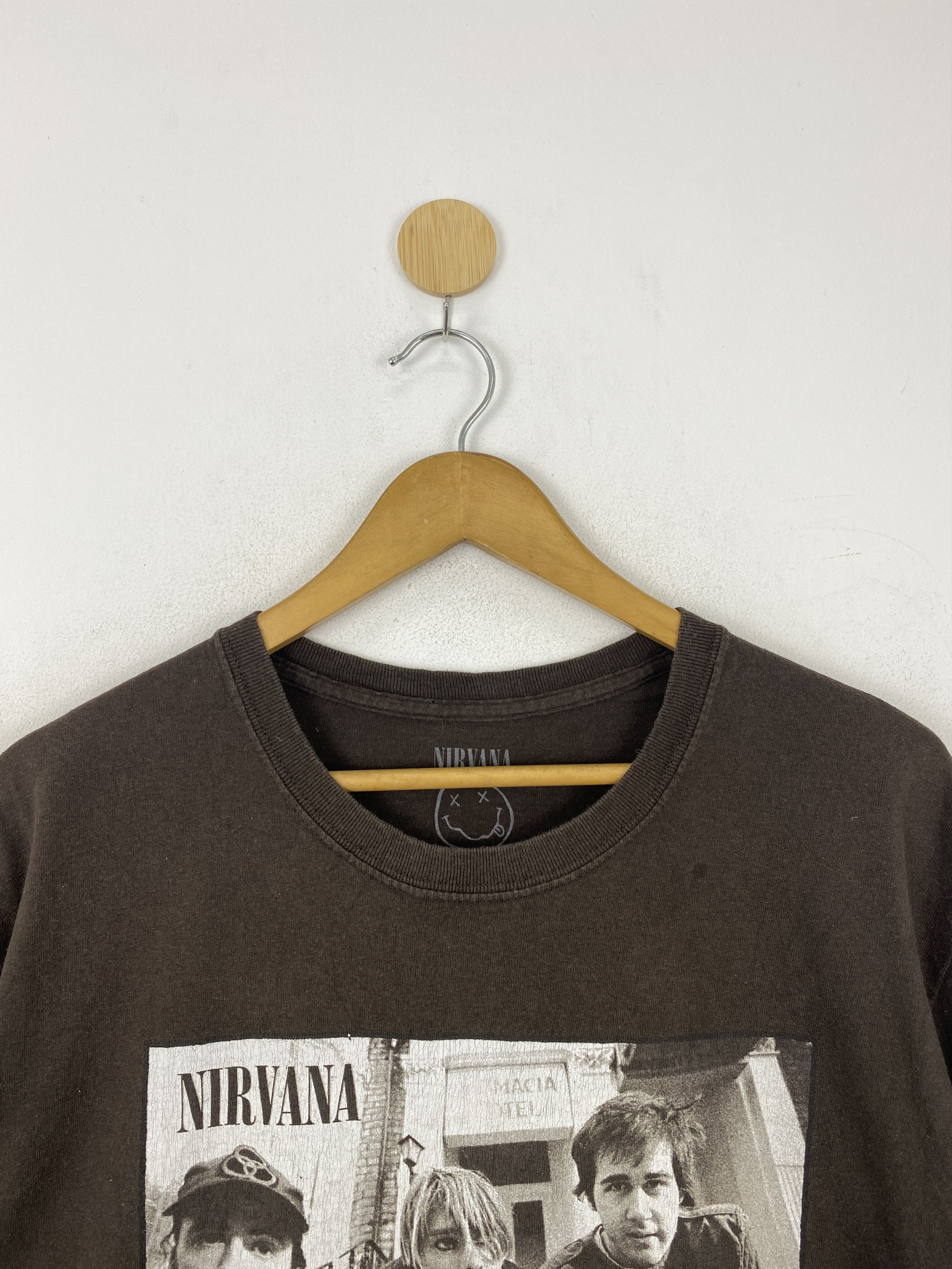 Band Tees × Nirvana × Vintage Vintage Y2k Nirvana Band T Shirt TA0662 Size US L / EU 52-54 / 3 - 2 Thumbnail