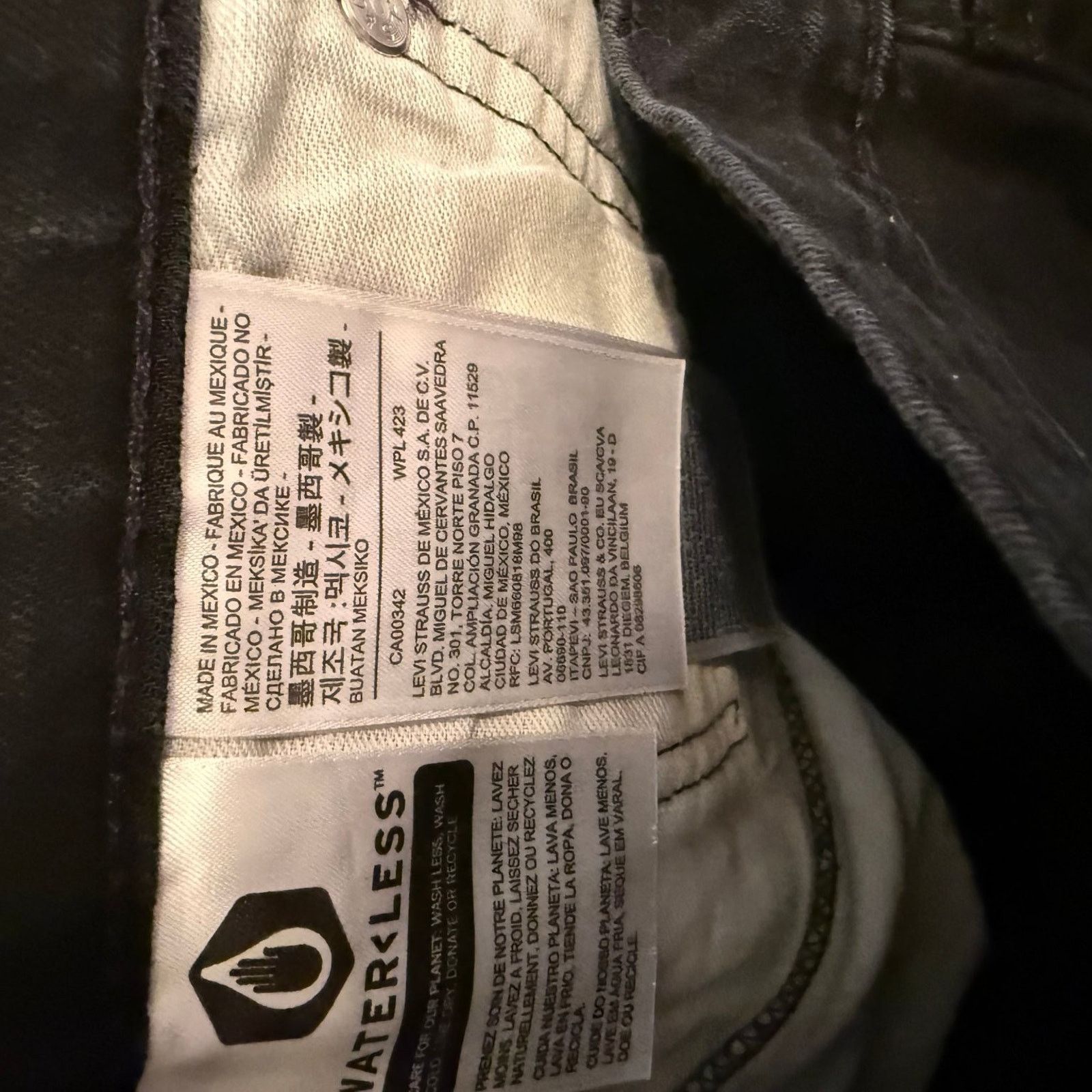 Levi's Levi's 514 Men's Jeans Black Denim Straight Fit Size 38x32 Size US 38 / EU 54 - 7 Thumbnail