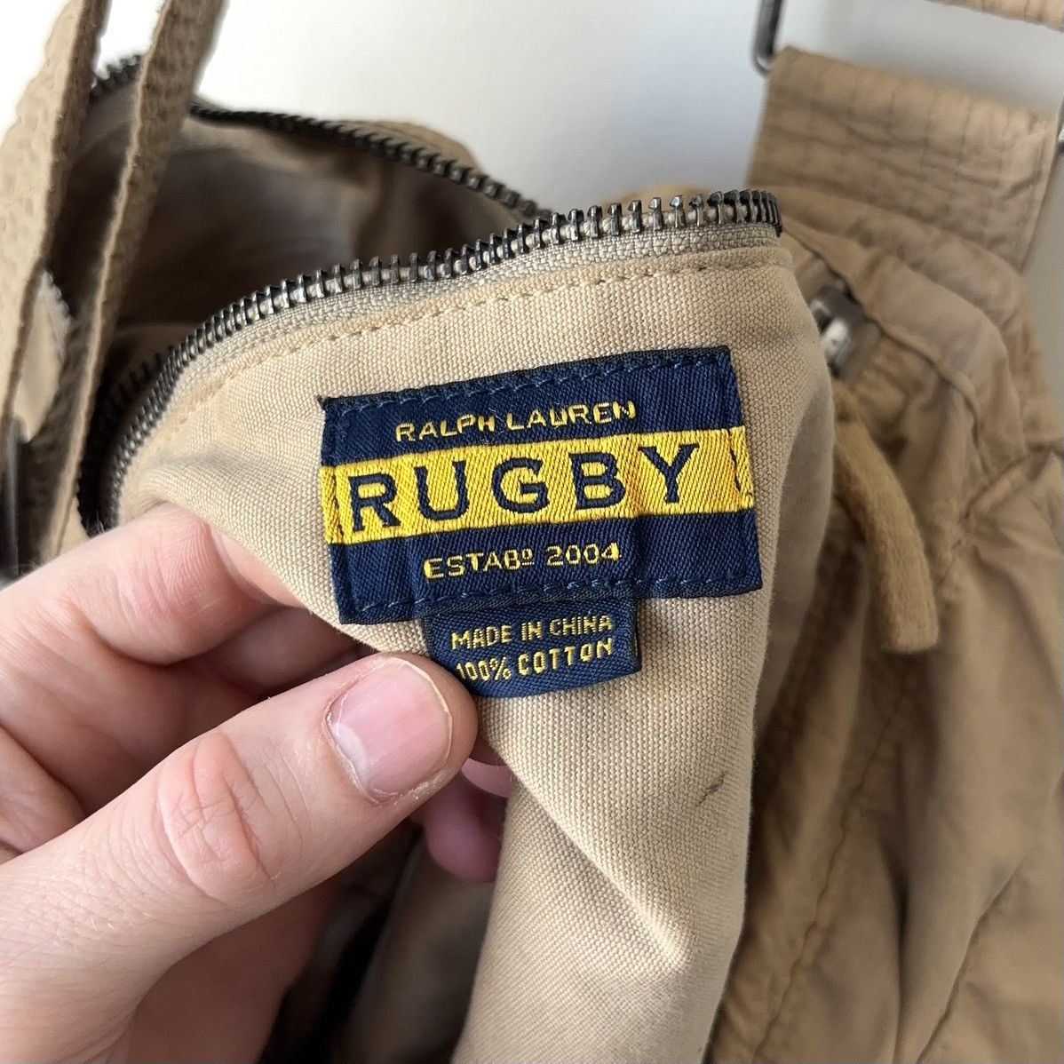 Rugby Ralph Lauren Cargo Pocket Crossbody Bag Utility Tactical Safari Y2K Rare Size ONE SIZE - 12 Thumbnail