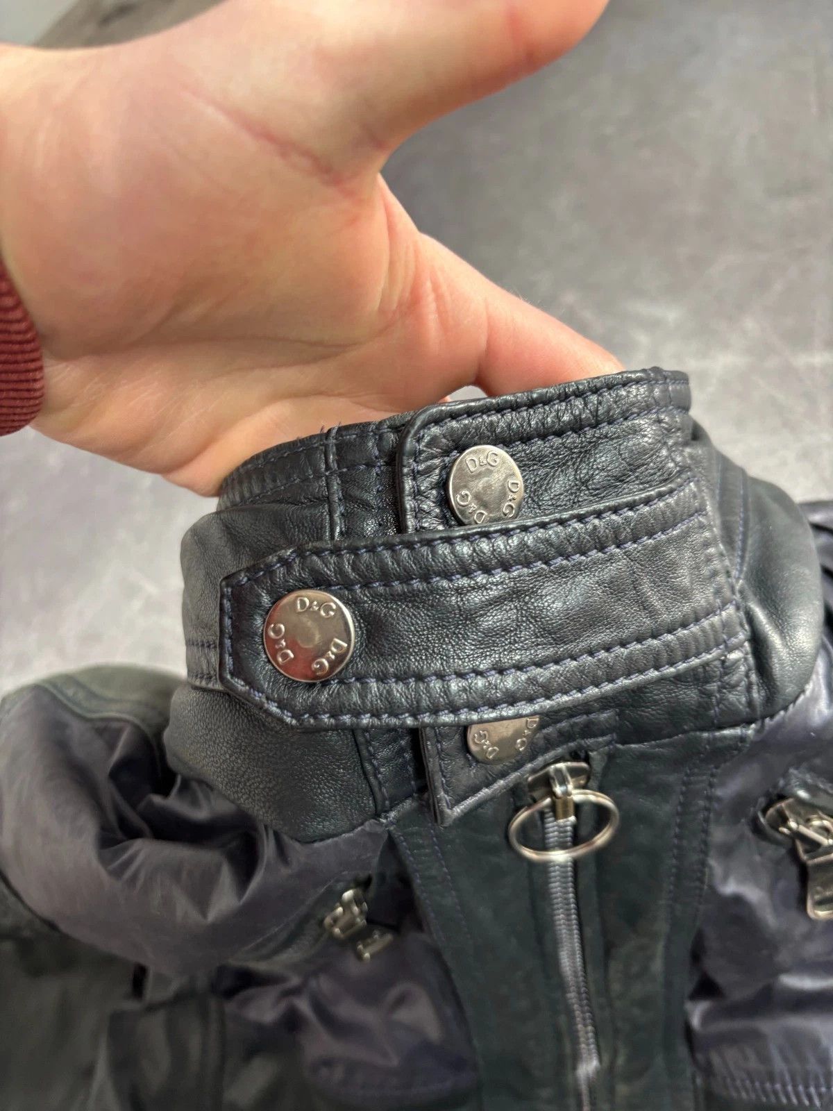 Dolce & Gabbana RRP 1200$ 00S Dolce Gabbana Archive Hybrid Leather Jacket Size US S / EU 44-46 / 1 - 11 Thumbnail