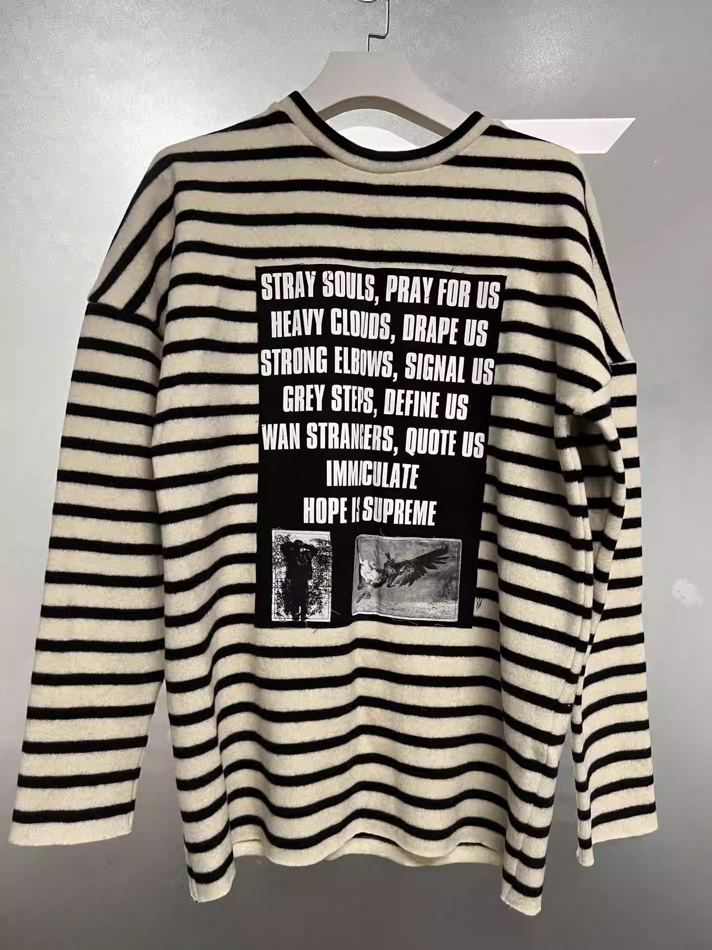 関税・送料込 RAF SIMONS Striped Patches シャツ Raf Simons Raf Simons striped patch long sleeve | Grailed