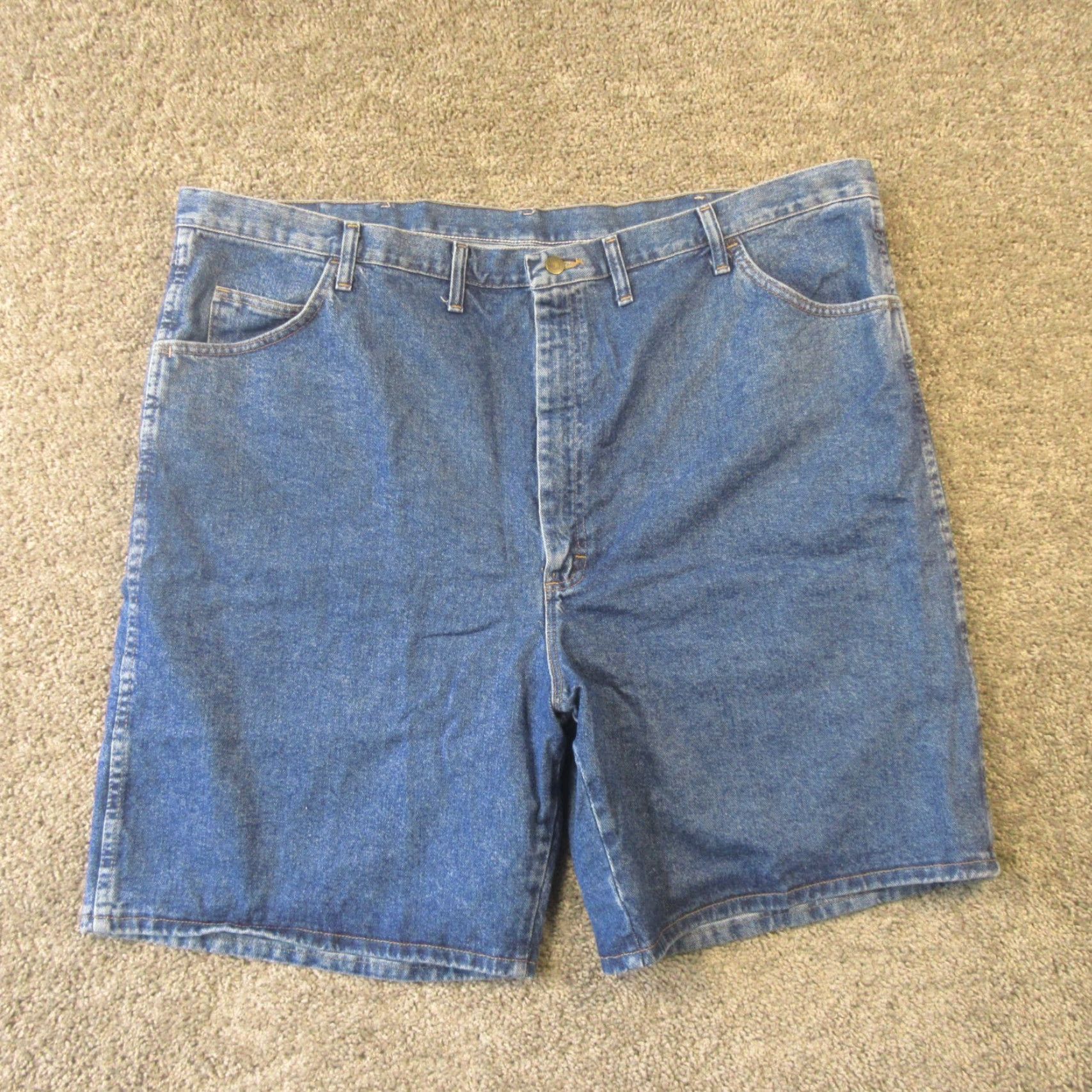 Wrangler VINTAGE Wrangler Jeans Shorts Mens 38 Five Star Premium Bermuda 5-Pocket Denim NEW NWT Blue 90s Style Relaxed Size US 32 / EU 48 - 2 Thumbnail