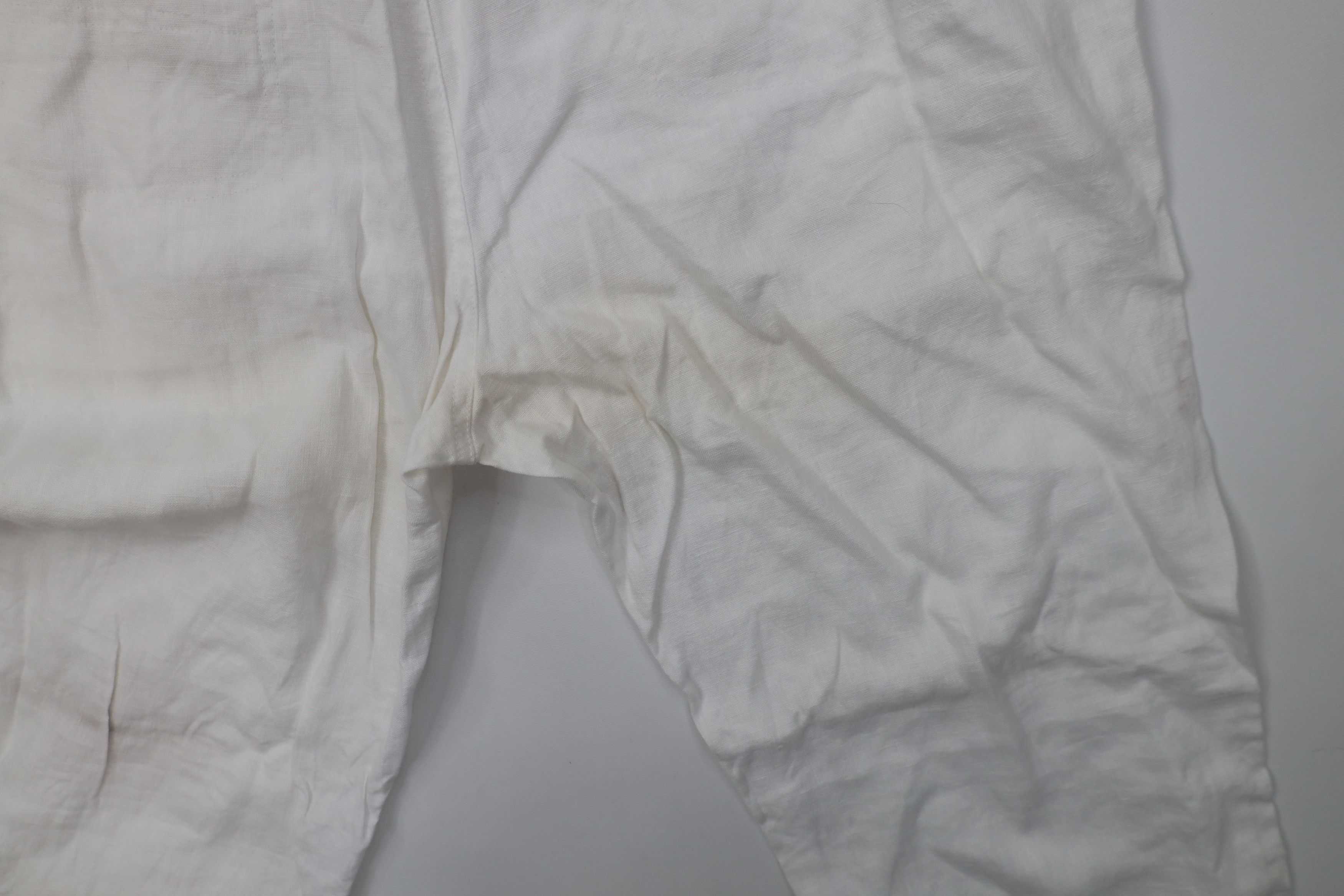 Vintage Vintage 90s Streetwear Sheer Linen Wide Leg Harem Pants Size US 34 / EU 50 - 14 Thumbnail